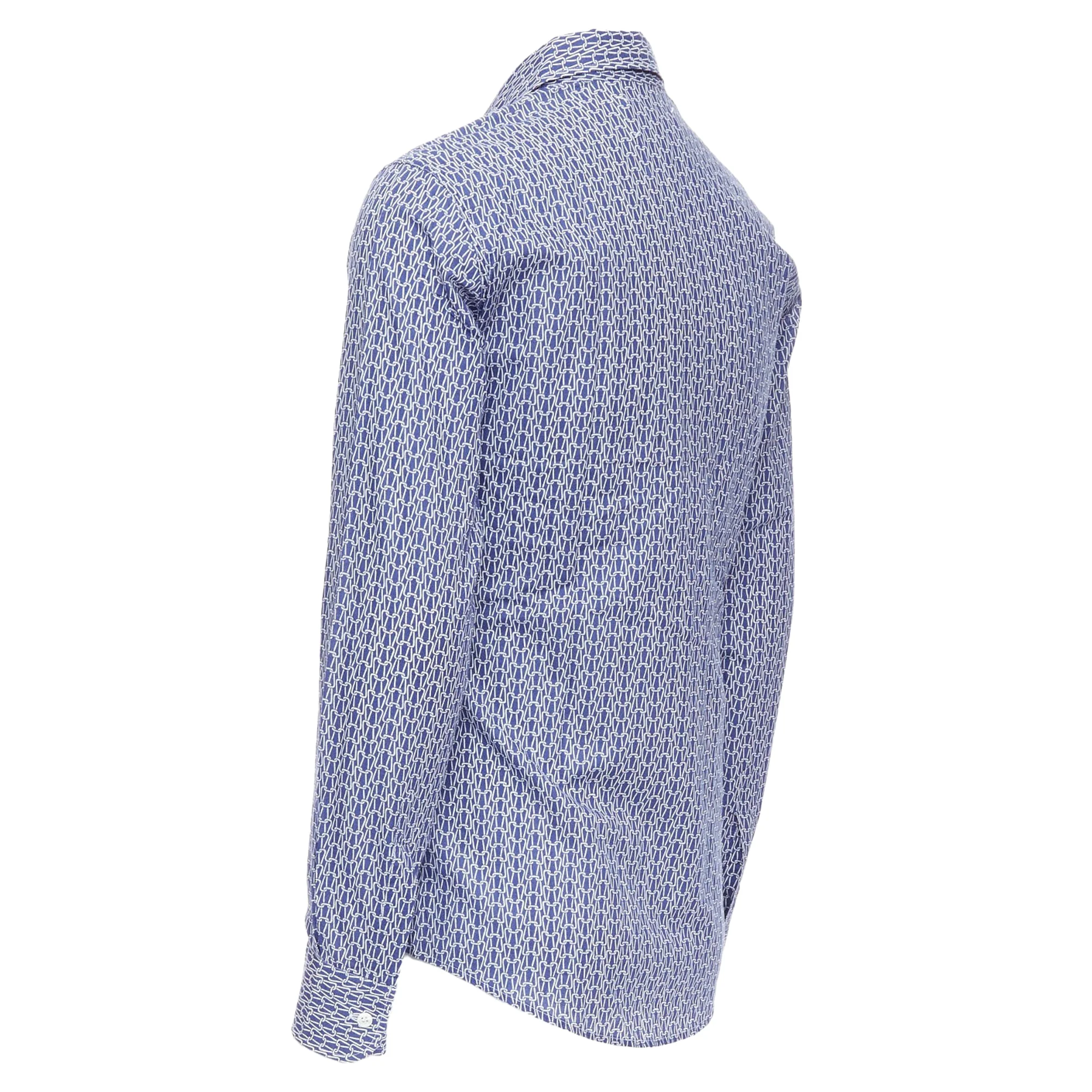 Men's Maison Margiela cotton knitted print dress shirt - Image 6