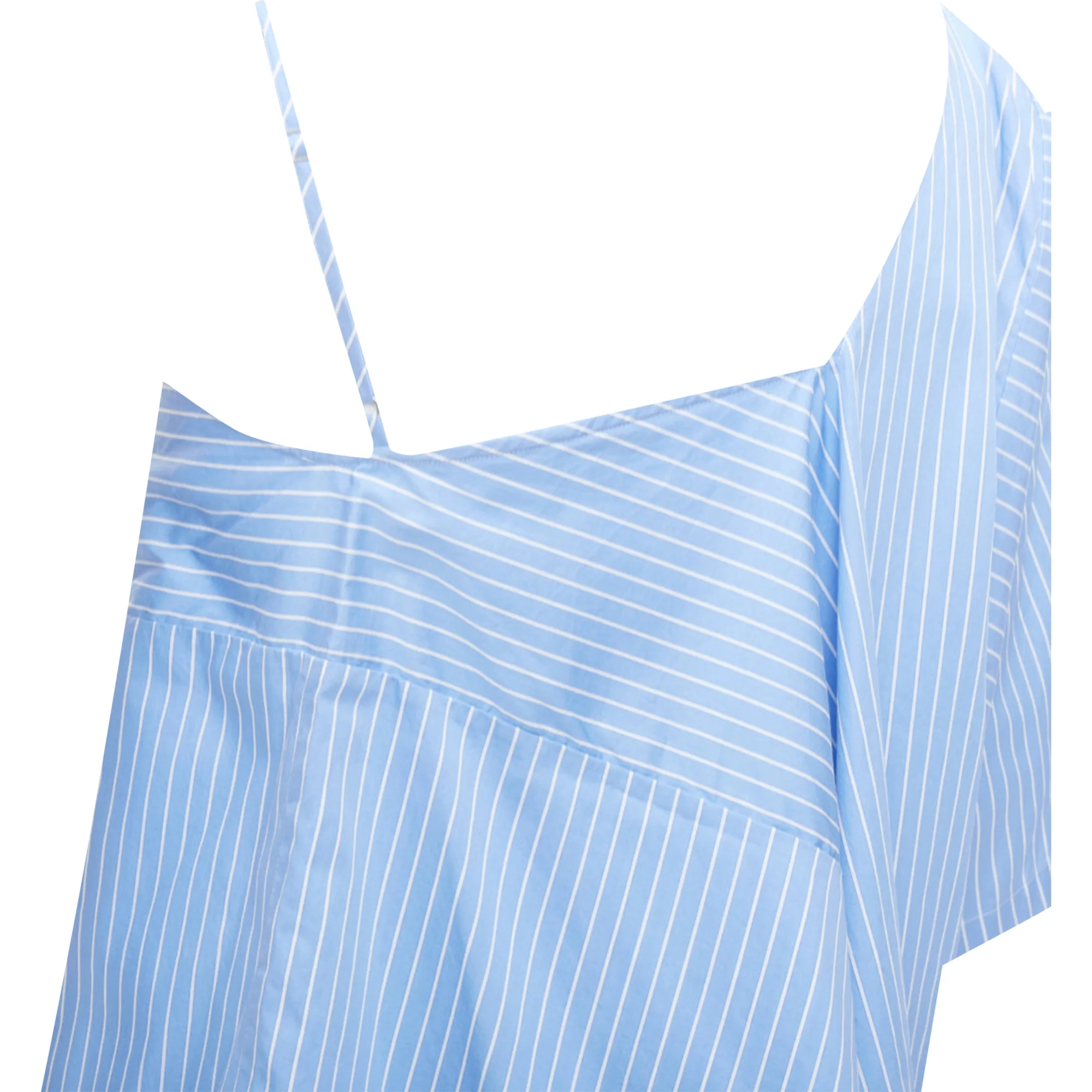 Women's Maison Margiela Cotton Striped Deconstructed Half Cami Top - Image 6