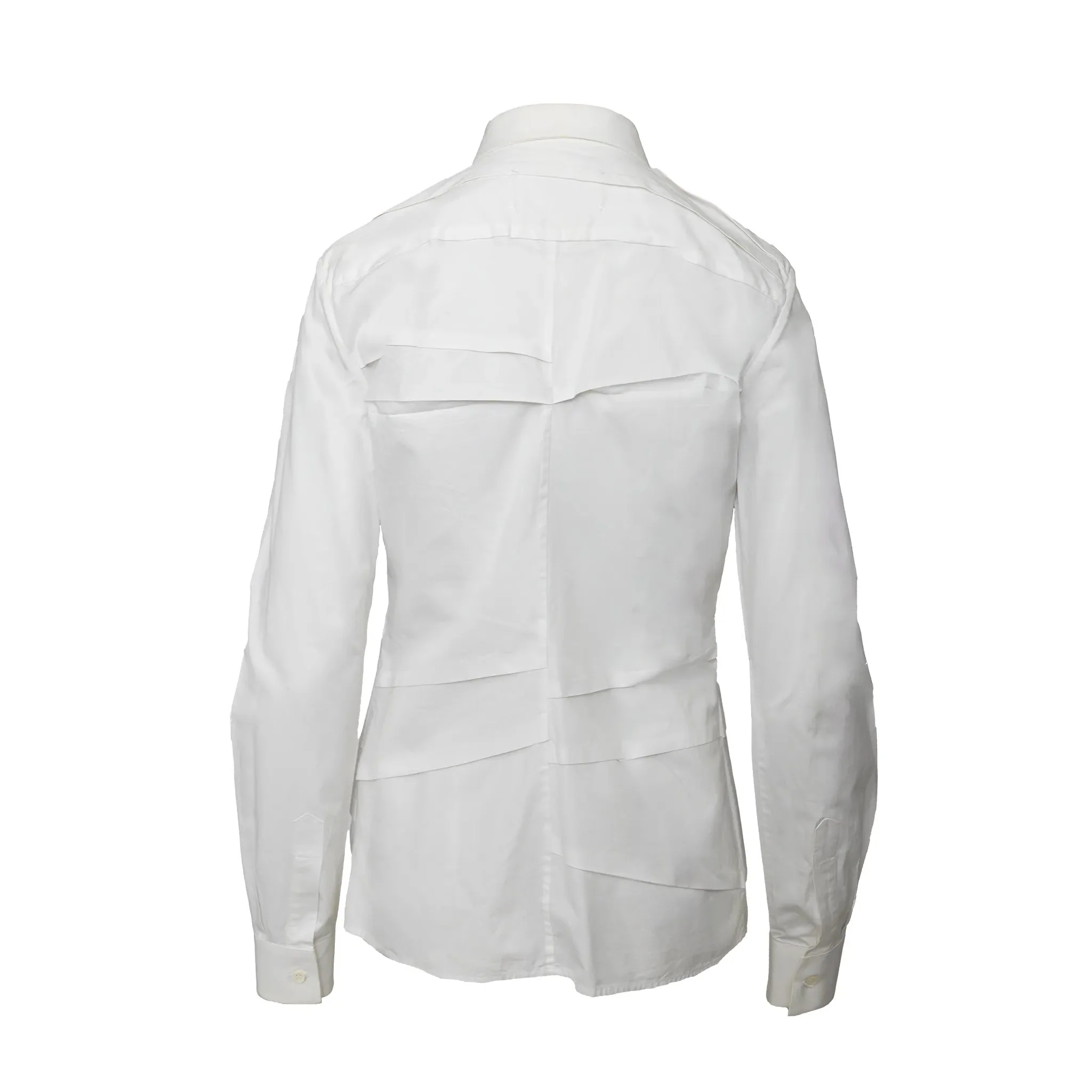 Women's Maison Margiela Pleated Shirt - '10s - Image 3