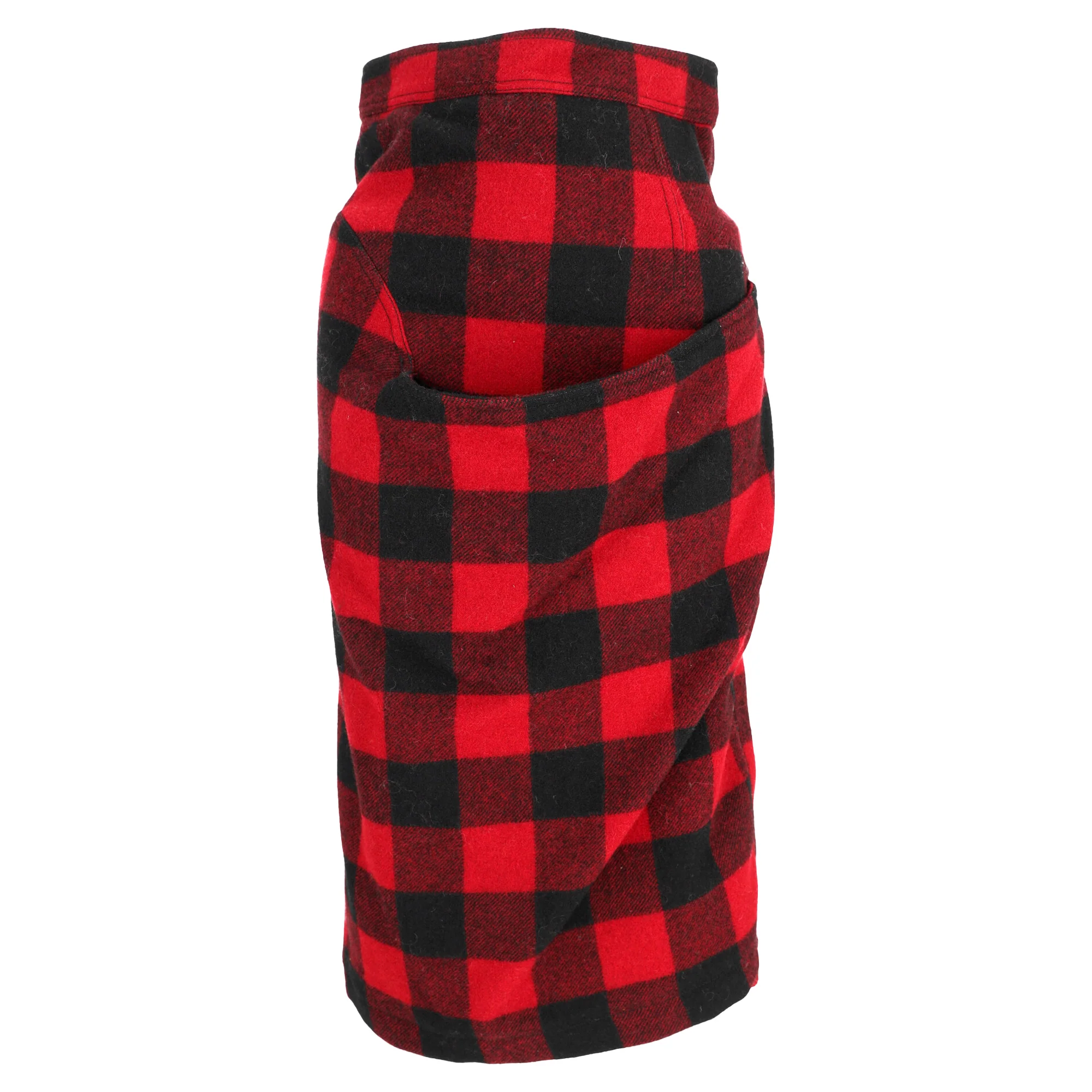 Women's Marni Check-Print Midi Pencil Skirt in Red and Black Wool