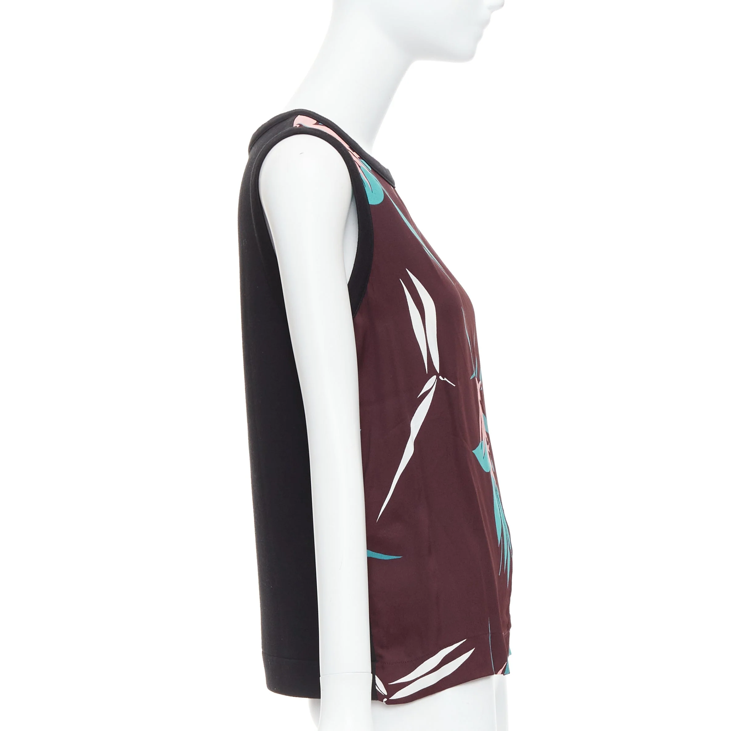 Women's Marni cotton blend tropical floral tank top - Image 10