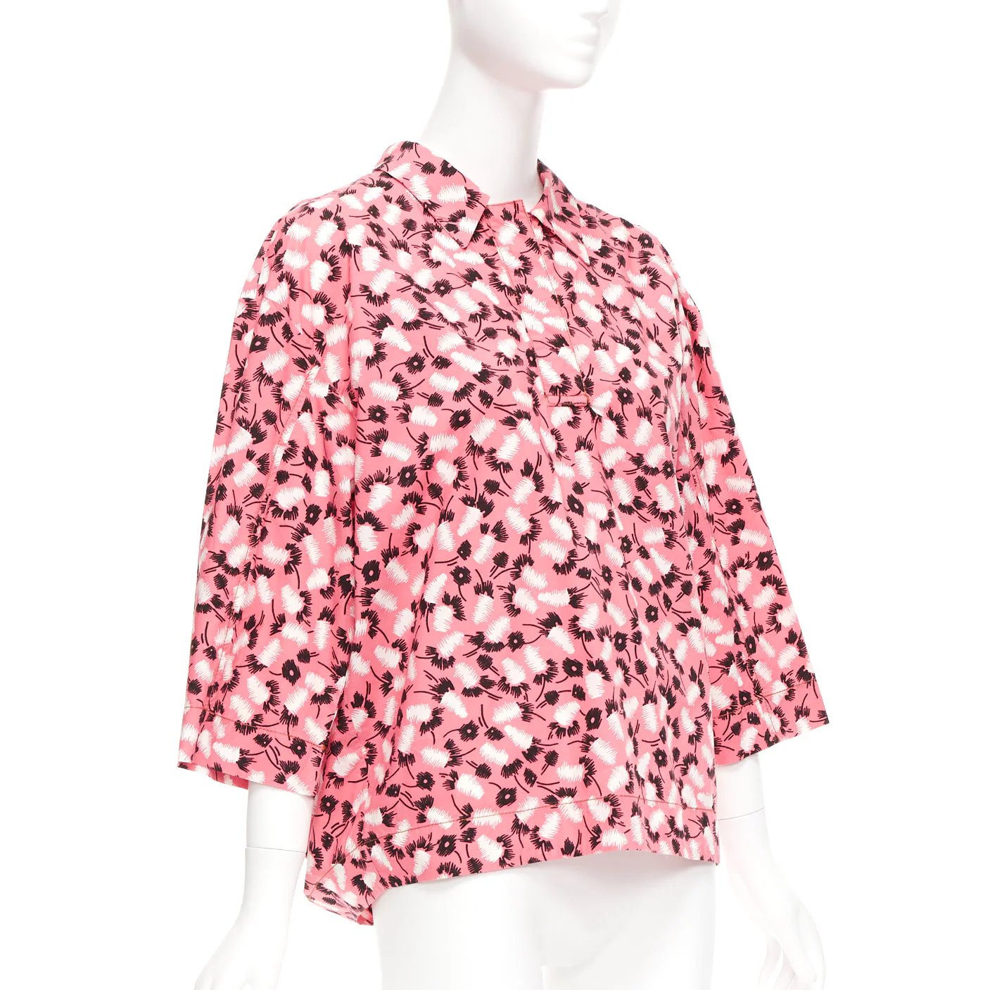 Women's Marni cotton feather print boxy shirt - Image 10