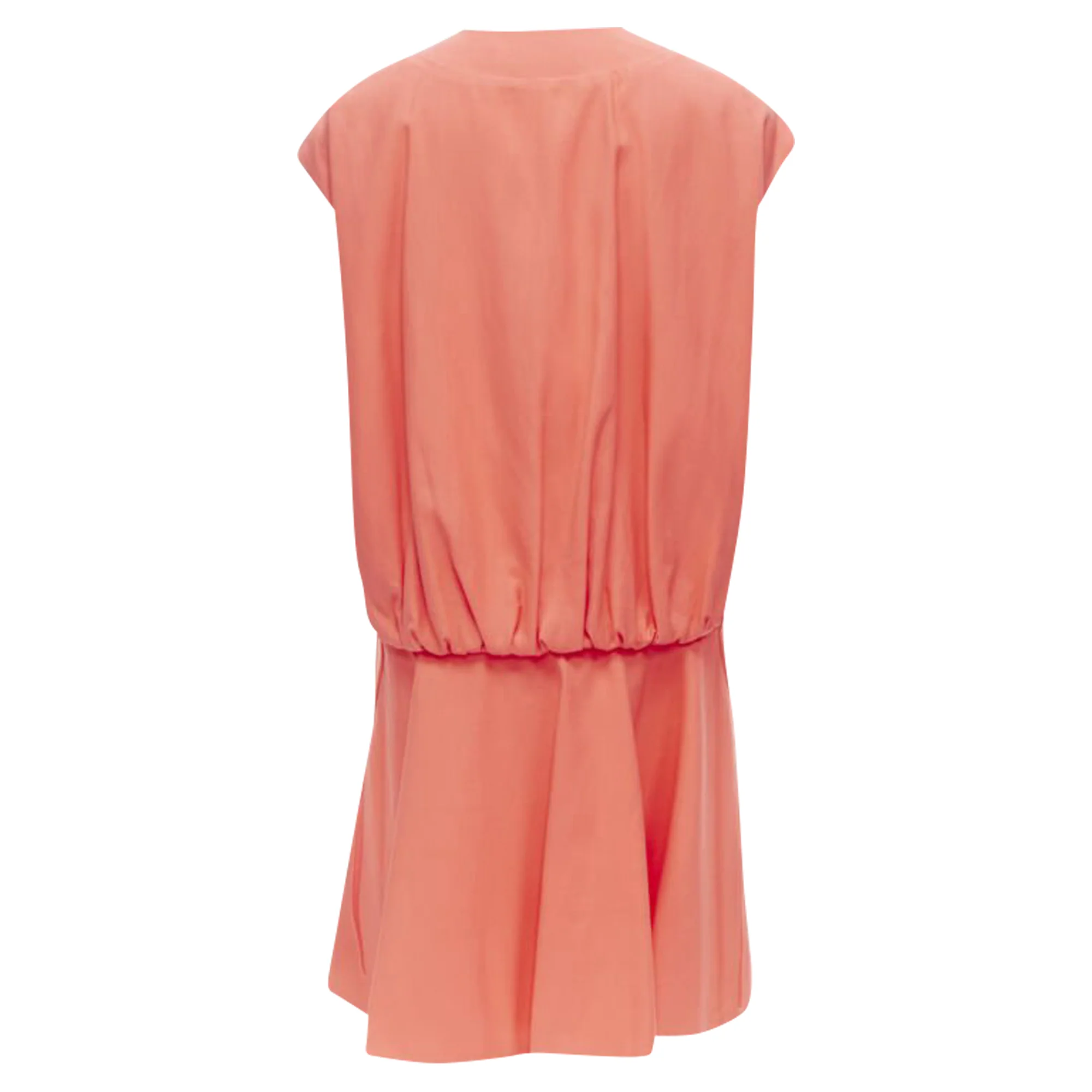 Women's Marni cotton silk pleated bubble back boxy sleeveless dress - Image 5