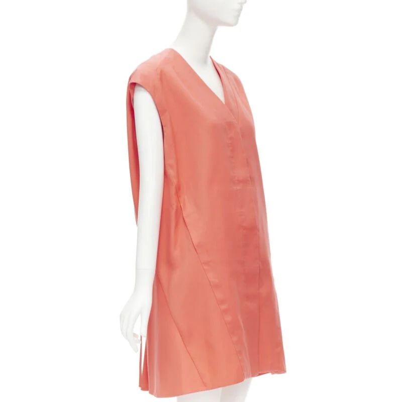 Women's Marni cotton silk pleated bubble back boxy sleeveless dress - Image 9