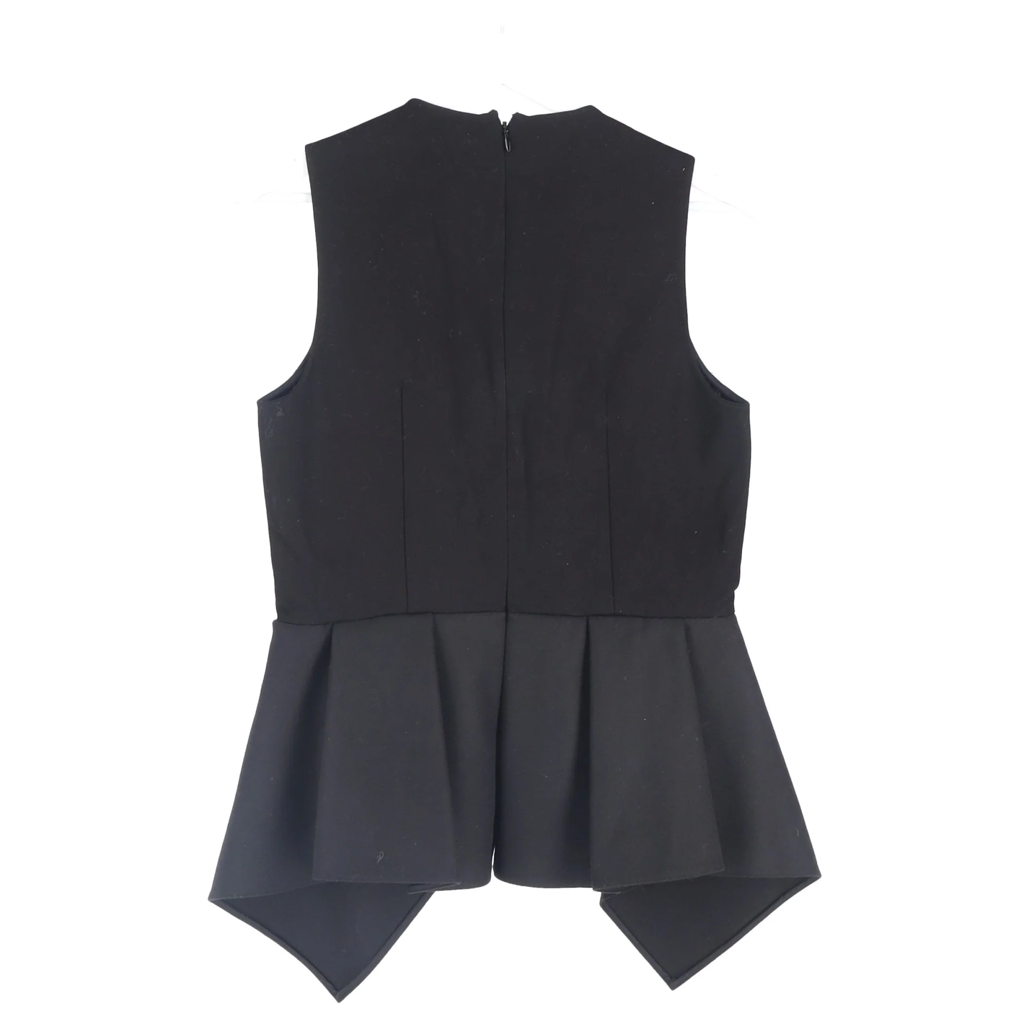 Women's Marni Sleeveless Peplum Top in Black Polyester - Image 5