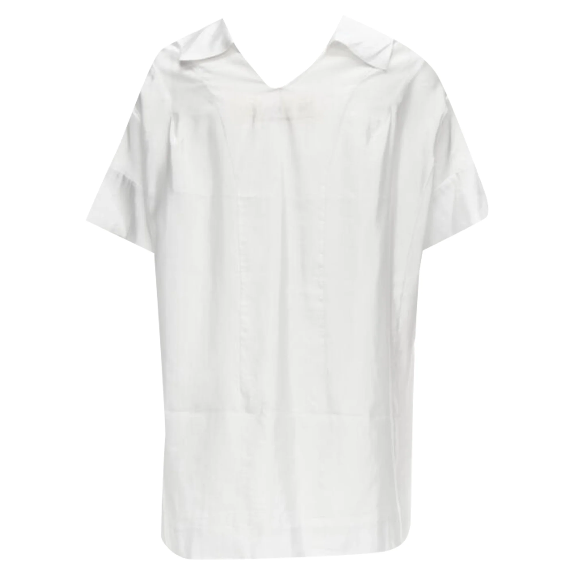 Women's Marni viscose cowl neck curved seam slit pocket top - Image 5