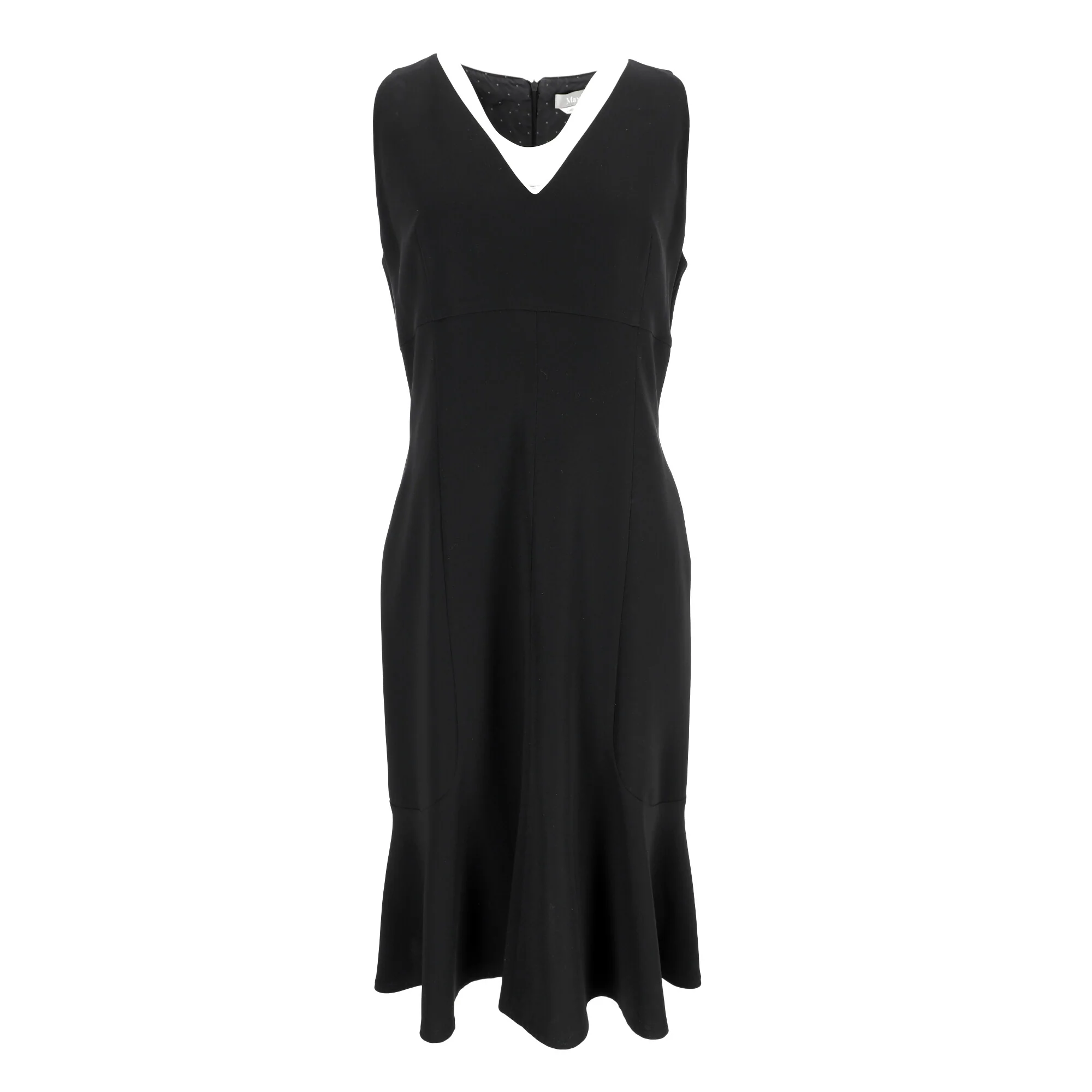 Women's Max Mara Midi Dress in Black Polyester - Image 5