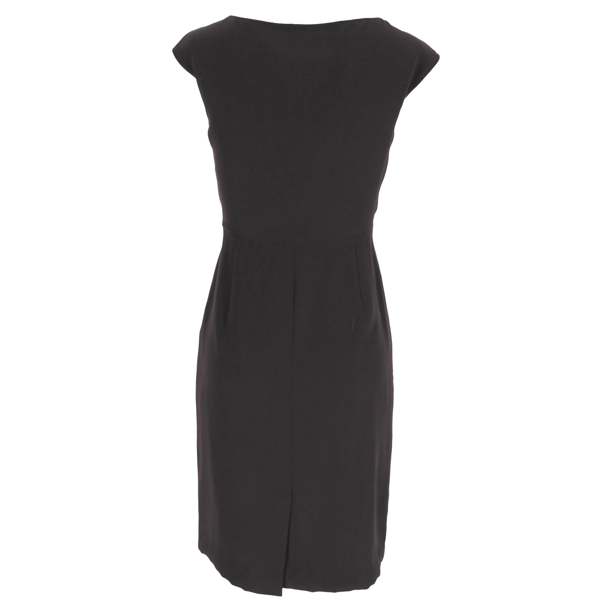 Women's Max Mara Pleat-Accent Midi Dress in Brown Triacetate - Image 3