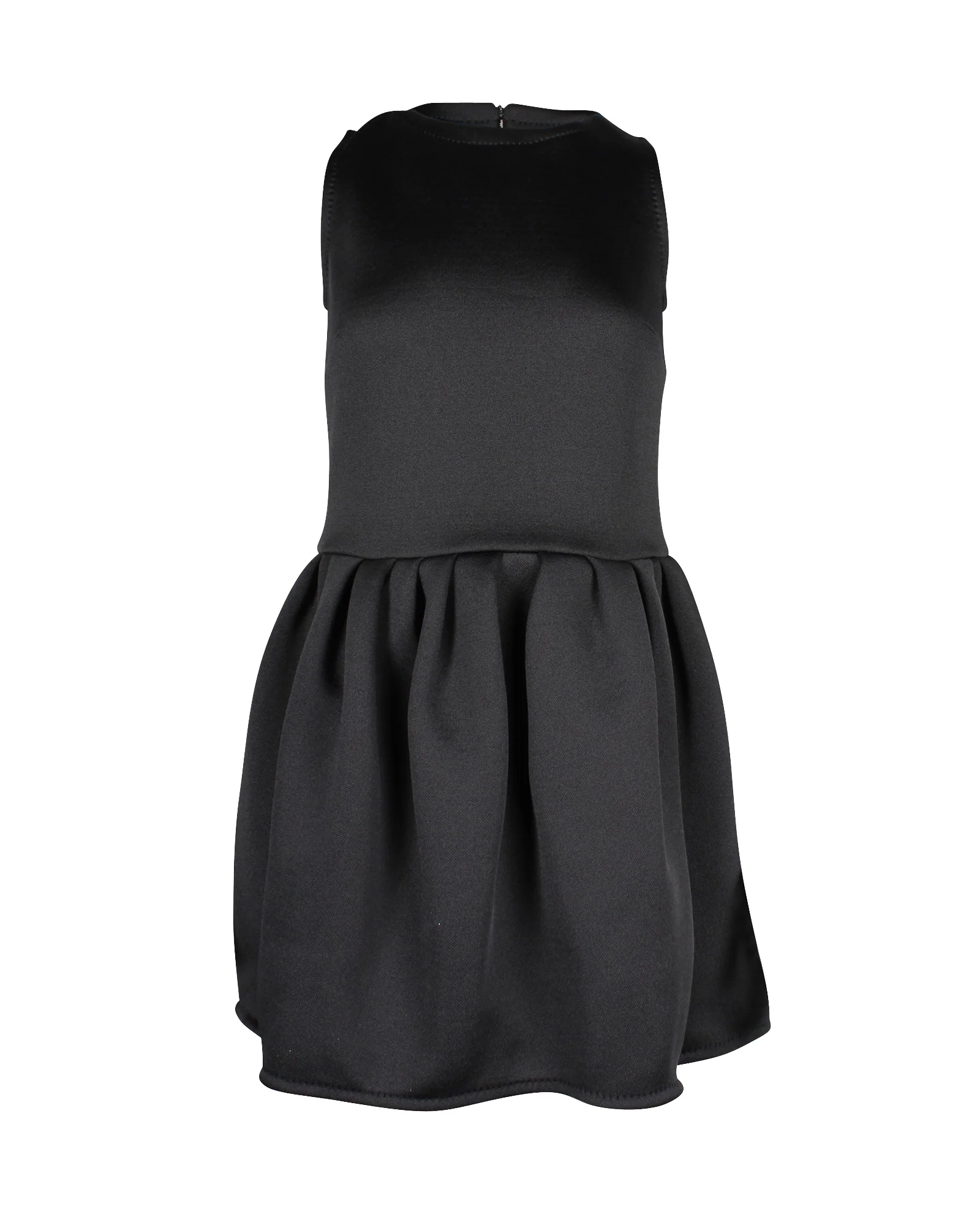 Women's Max Mara Shock Jersey Mini Dress in Black Polyester