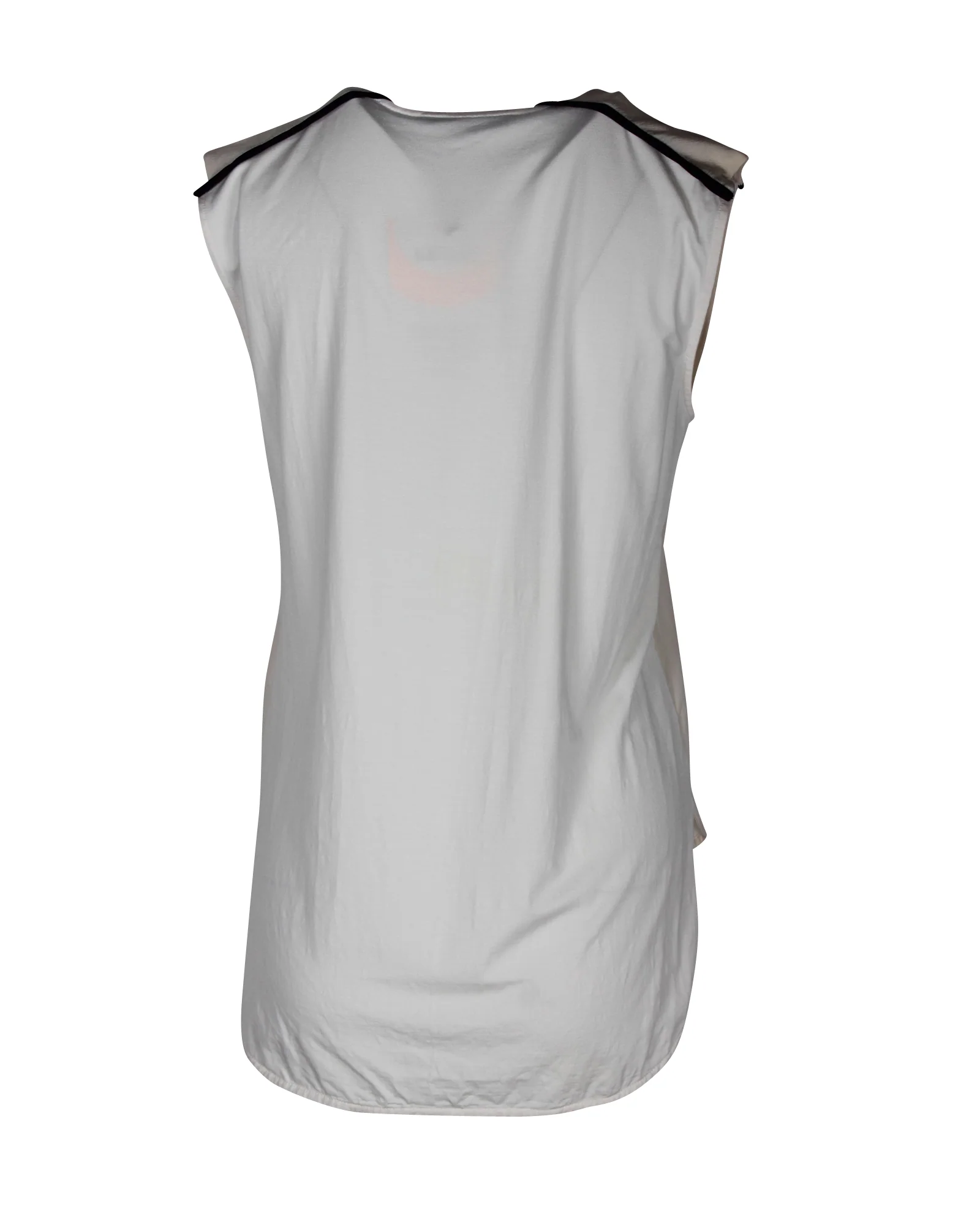 Women's Max Mara Sleeveless Top in White Silk - Image 3