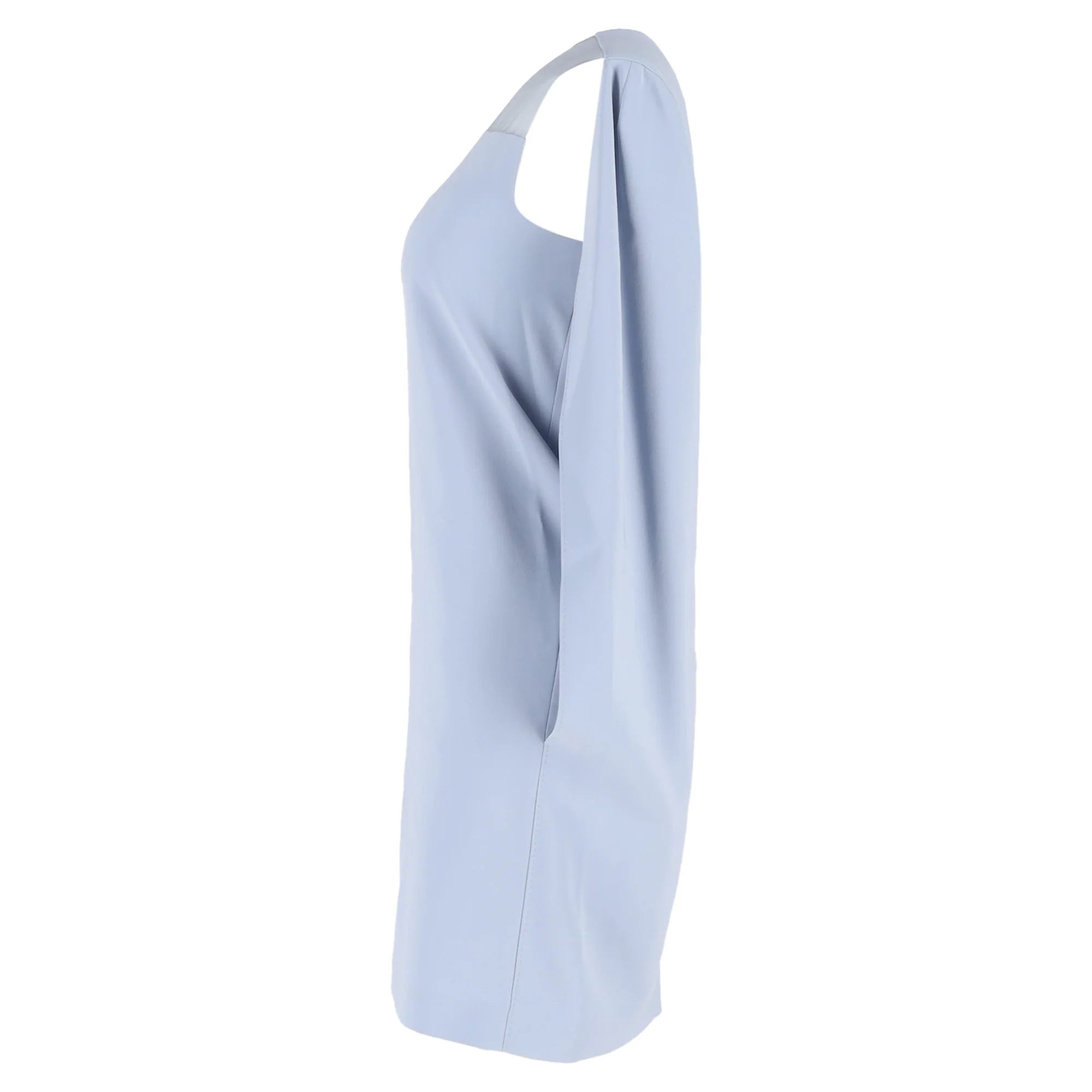 Women's Max Mara Sospiro Cape Mini Dress in Light Blue Triacetate - Image 2