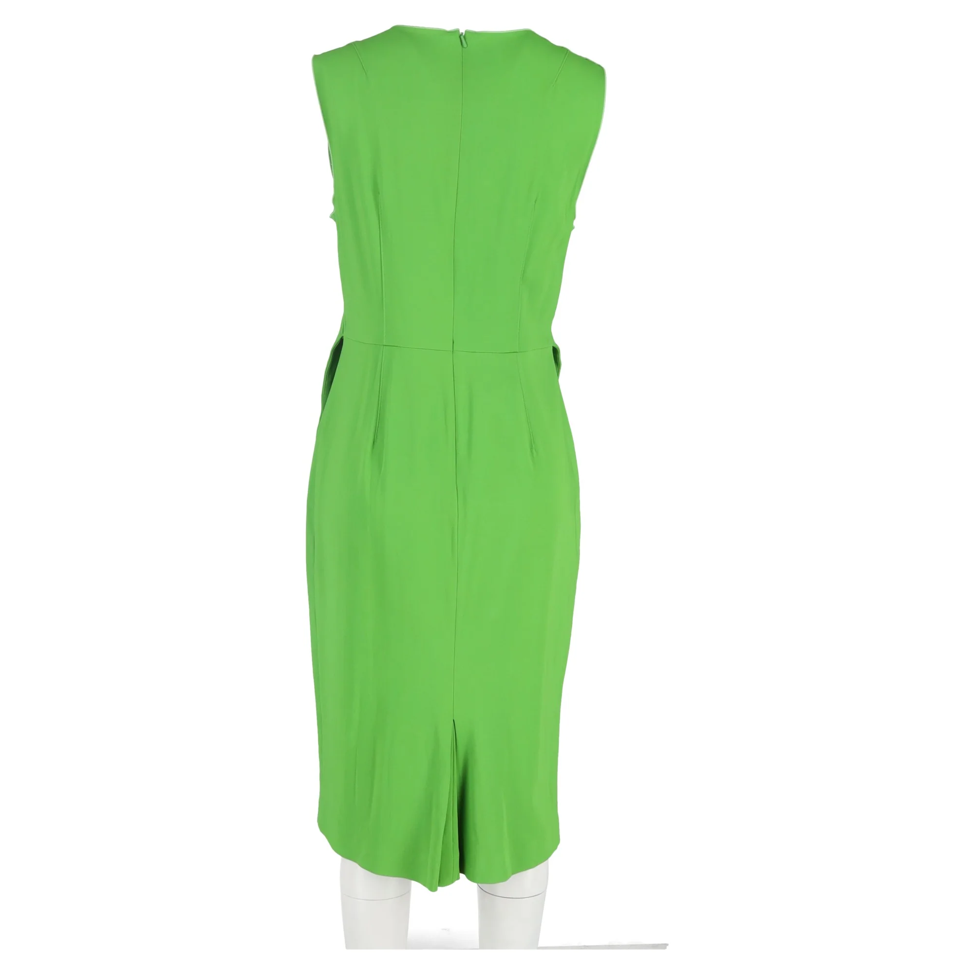 Women's Sportmax Layered Midi Dress in Green Viscose - Image 6