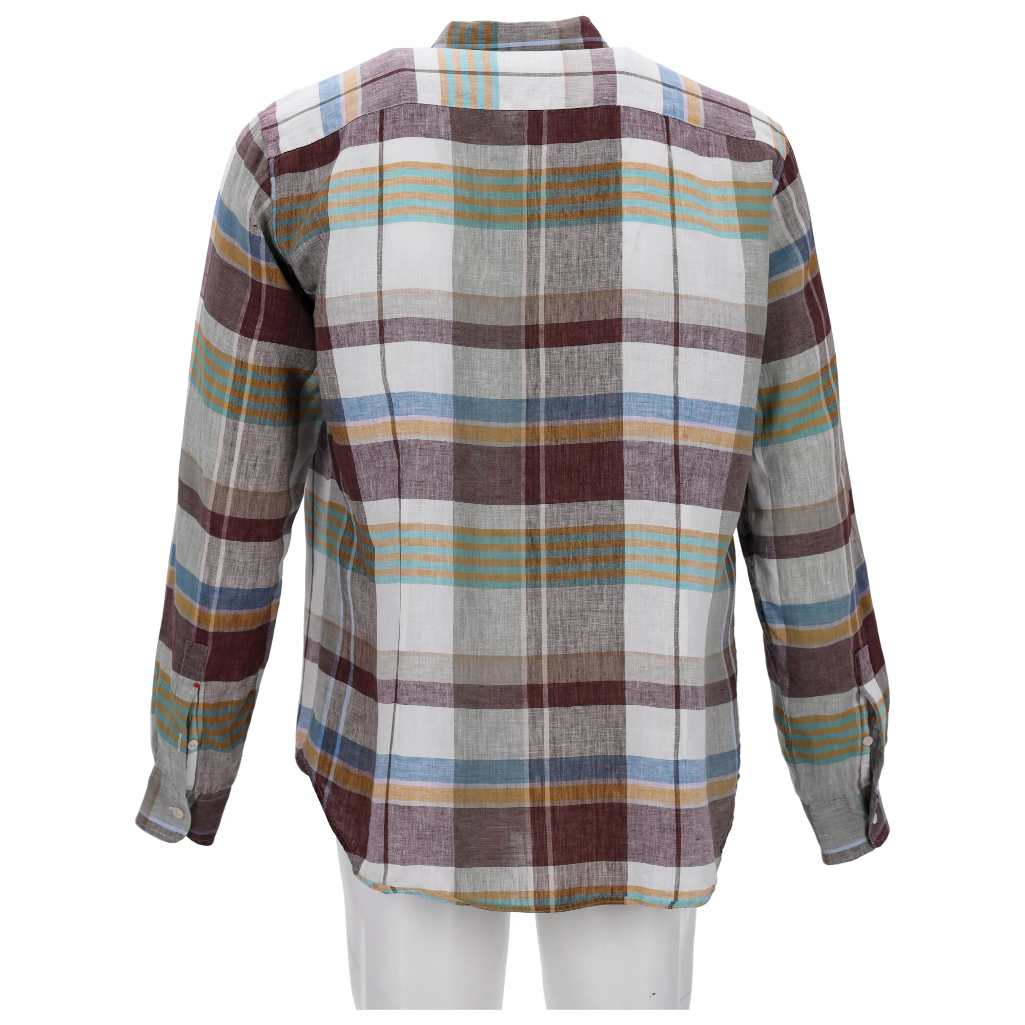 Men's Missoni Plaid Buttoned Shirt in Multicolor Linen - Image 7