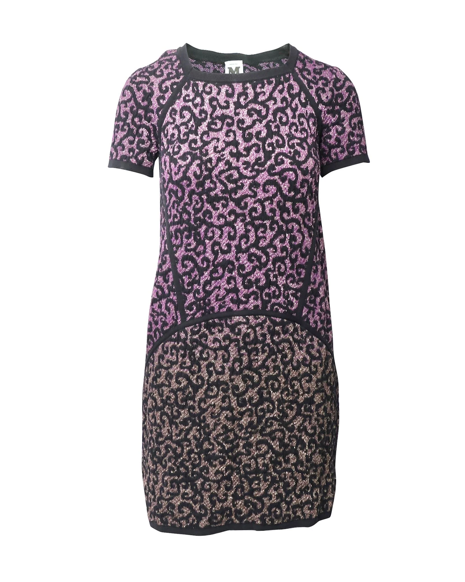 Women's M Missoni Knitted Dress in Purple Polyamide