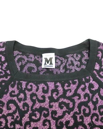Women's M Missoni Knitted Dress in Purple Polyamide - Image 6
