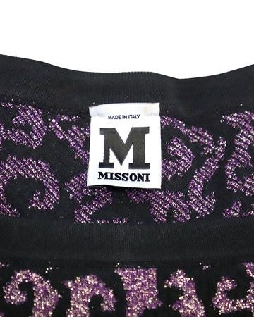 Women's M Missoni Knitted Dress in Purple Polyamide - Image 7