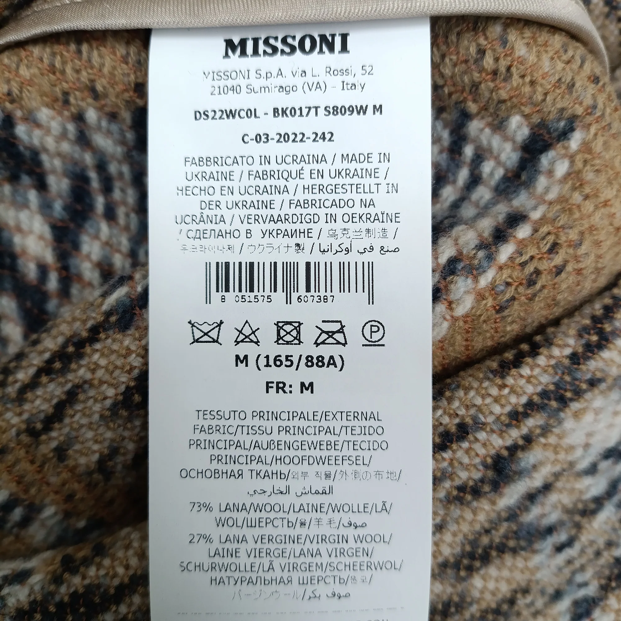 Women's Missoni Knitted Button-Down Coat with Pockets in Brown Wool - Image 5