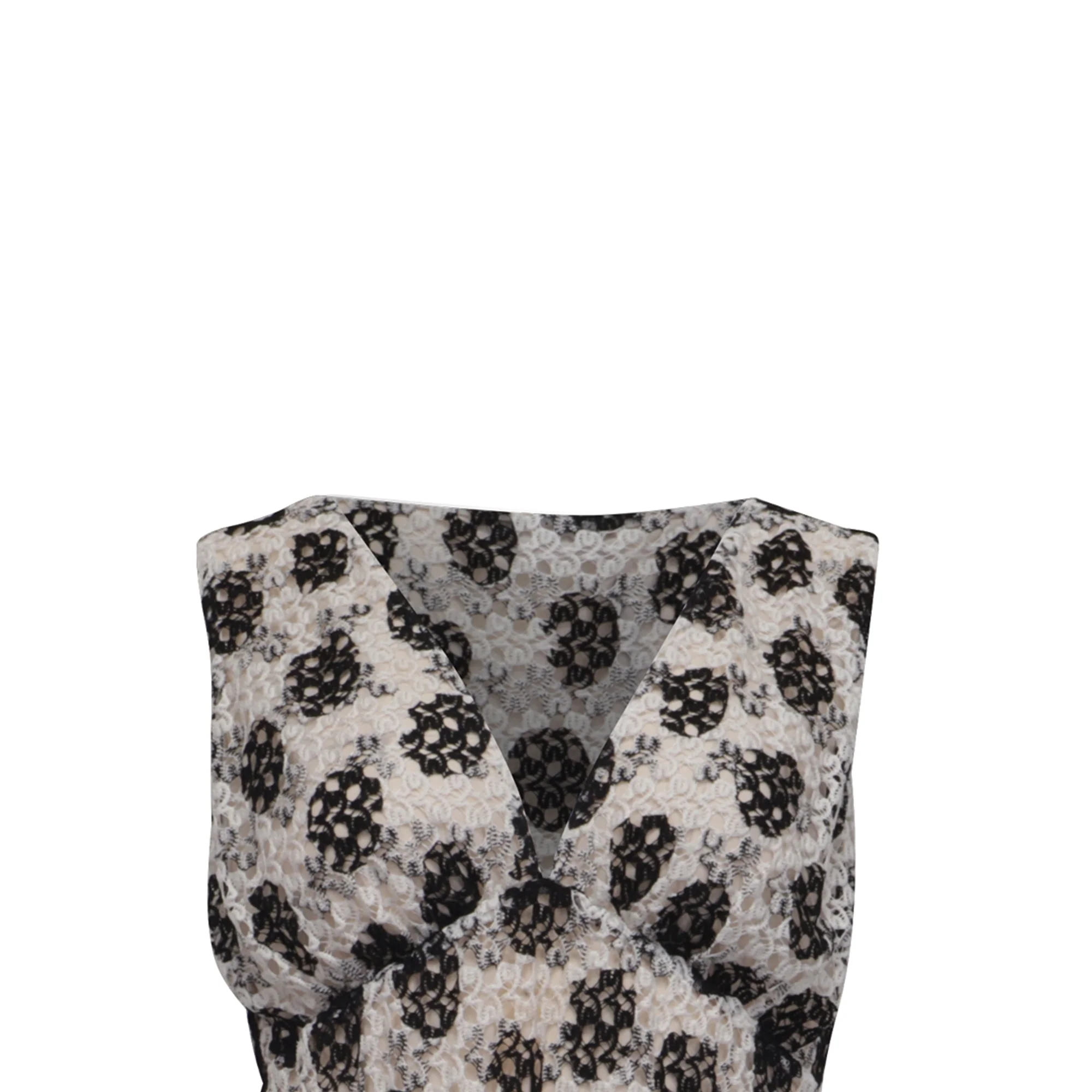 Women's Missoni Polka Dot Mini Flared Dress in White Viscose - Image 2