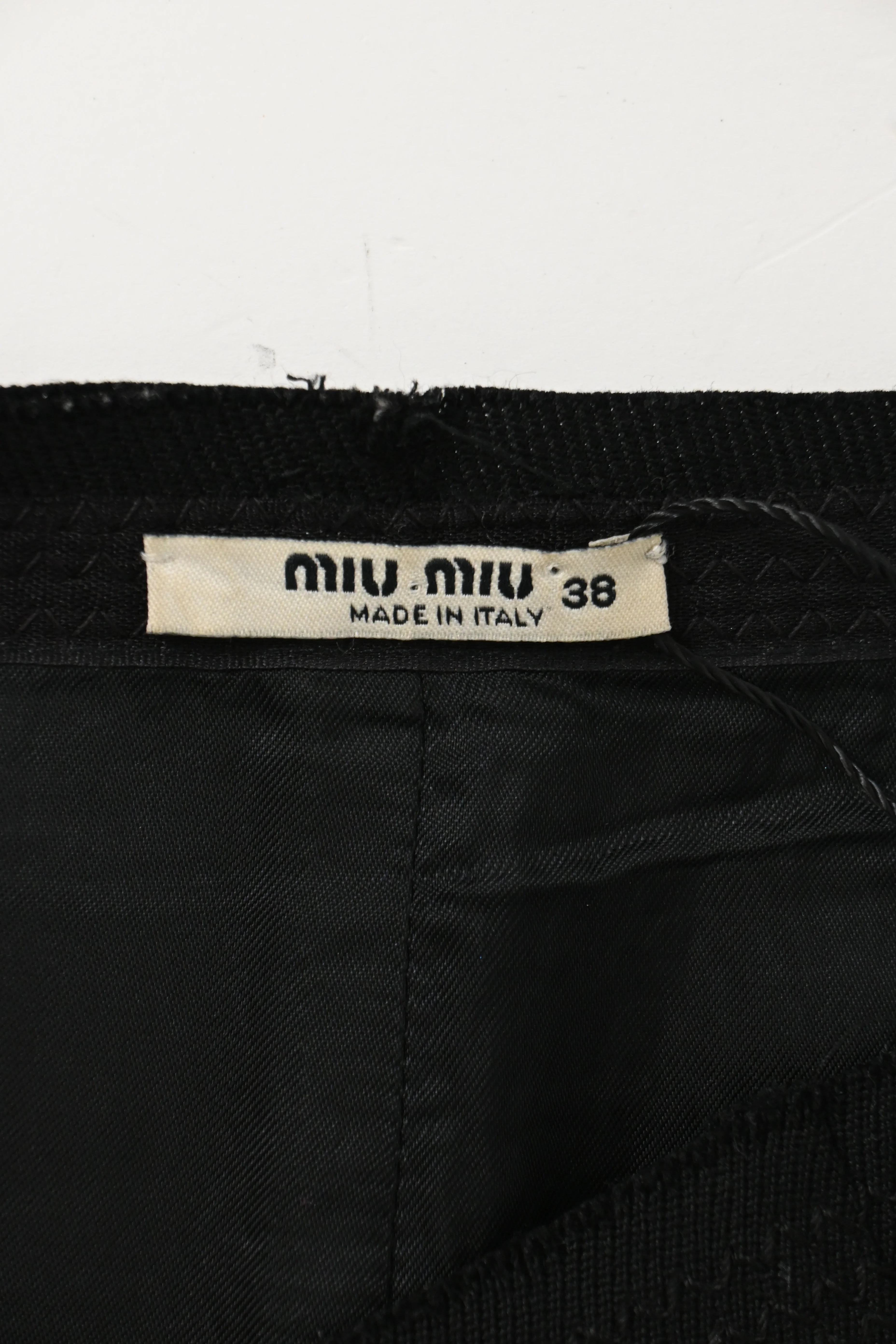 Women's Miu Miu Pencil Skirt in Black Wool - Image 8