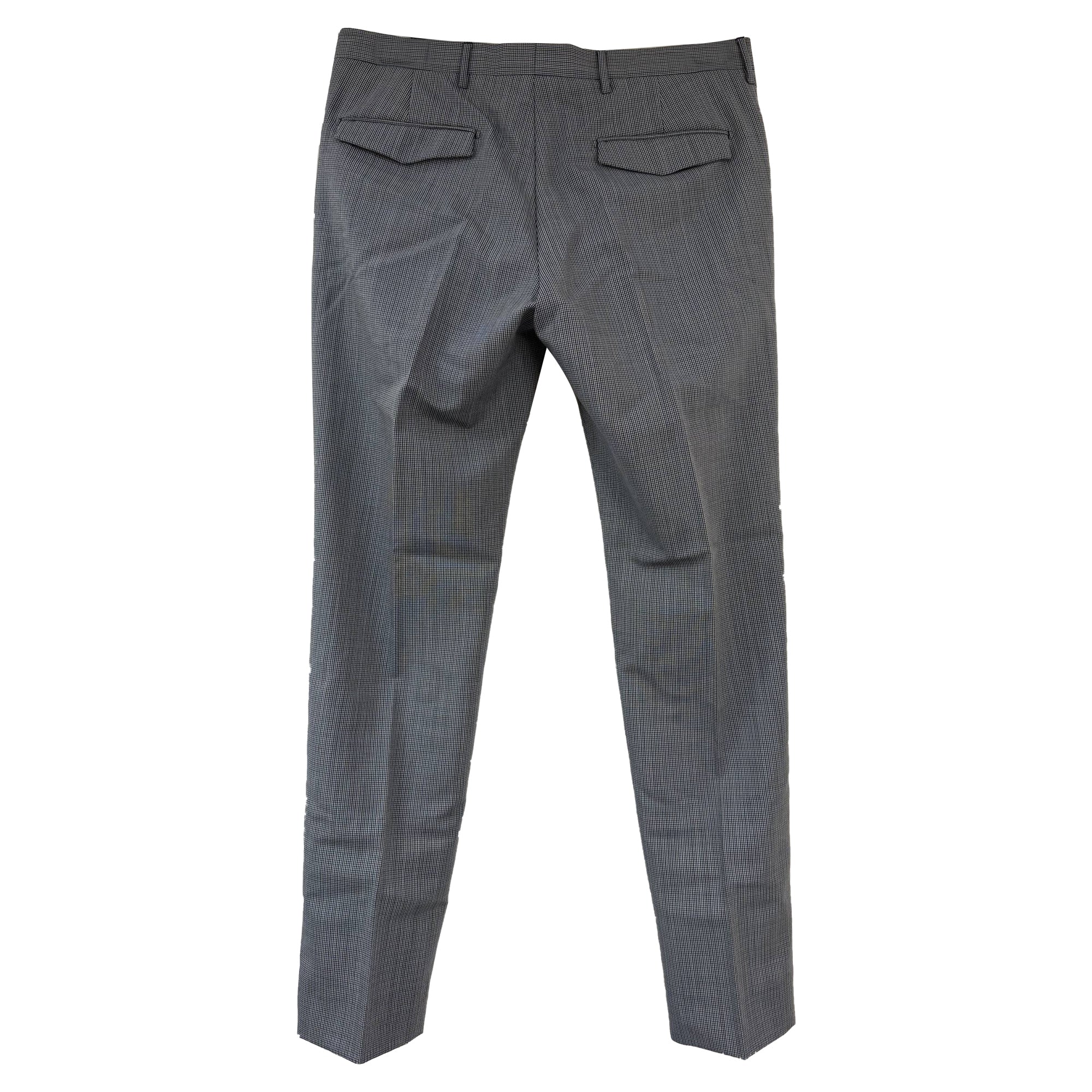 Men's Prada Straight Leg Pants in Grey Wool - Image 2