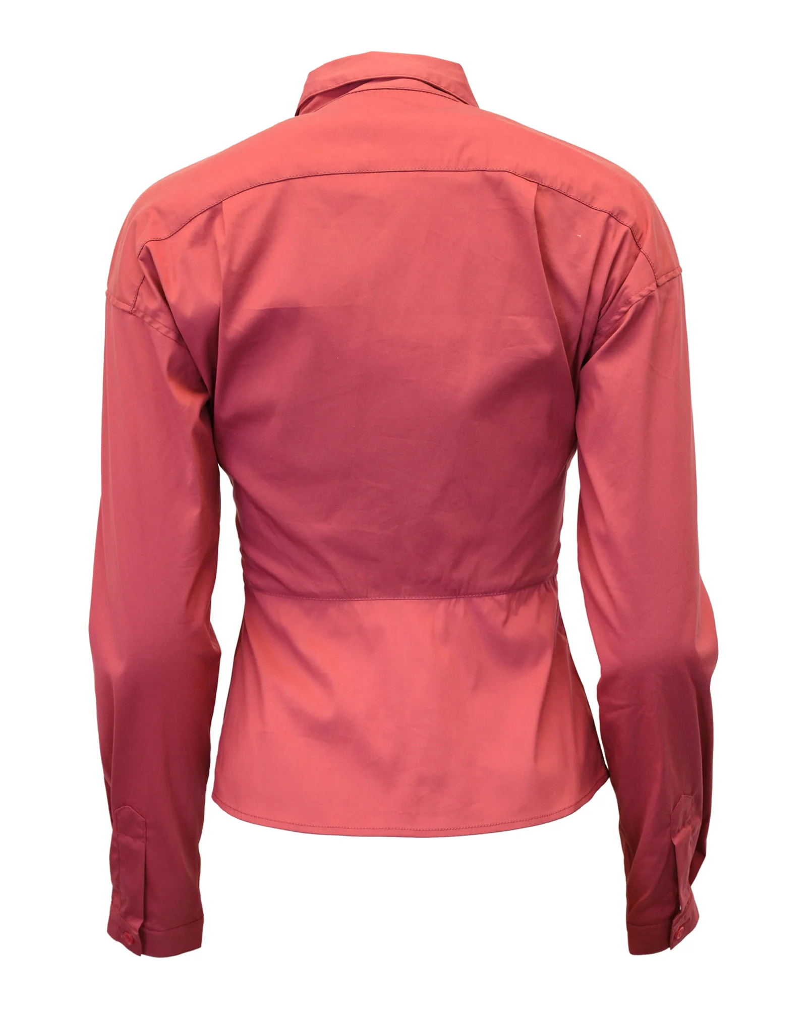 Women's Prada Button Down Shirt in Red Cotton - Image 3
