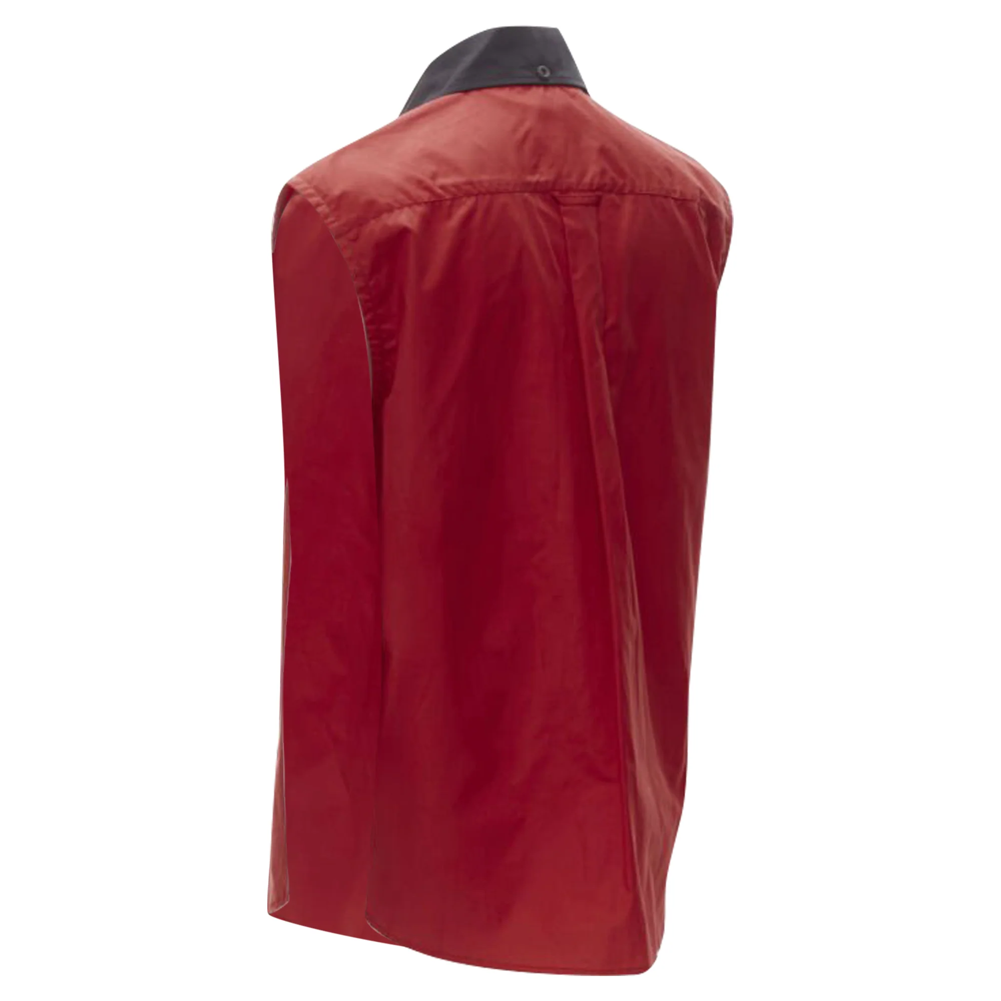 Women's Prada contrast collar boxy sleeveless vest shirt - Image 6