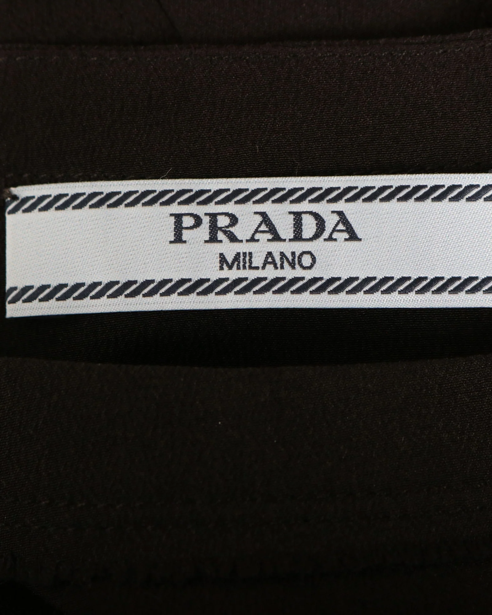 Women's Prada Embellished Cuff Blouse in Black Silk - Image 4