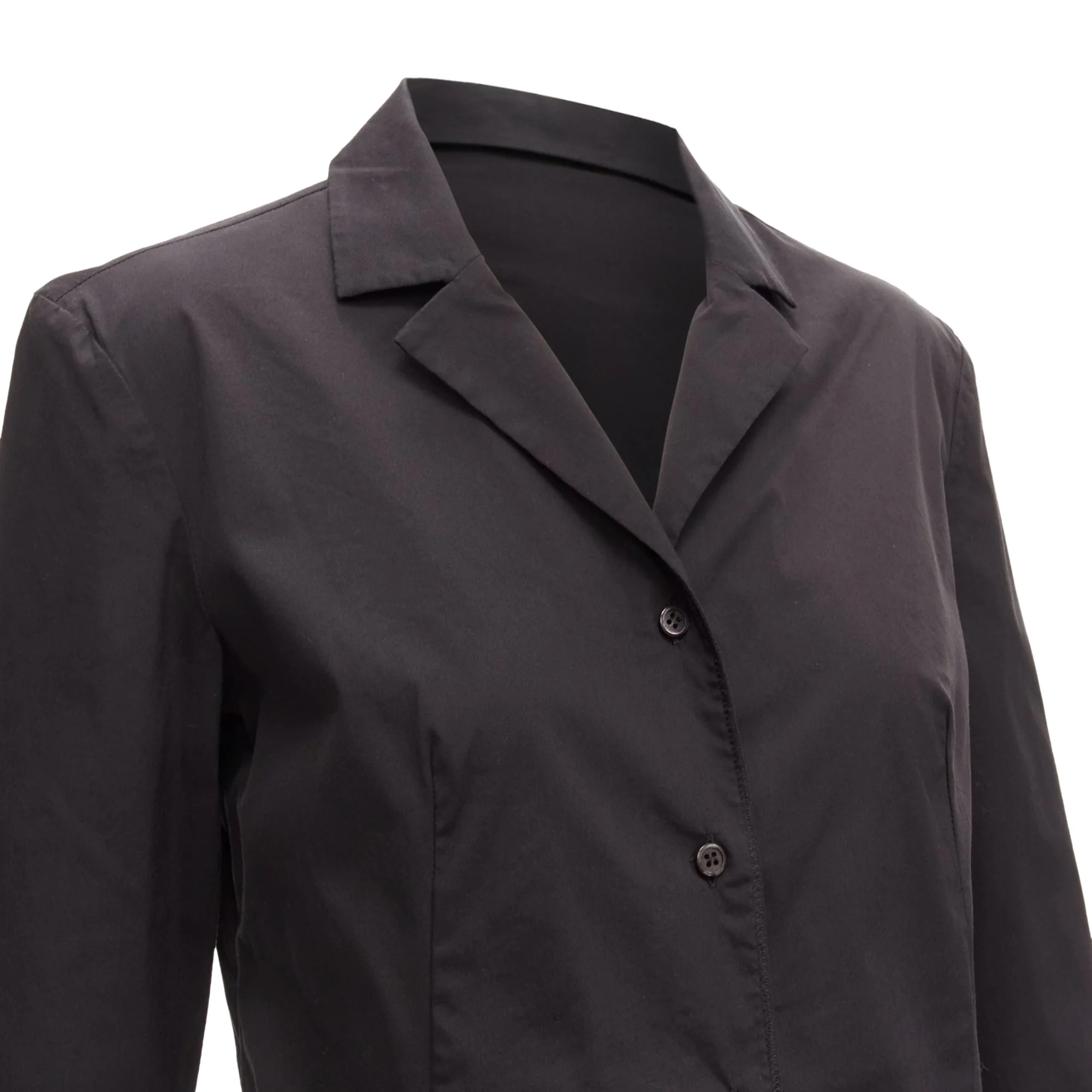 Women's Prada lapels minimal classic dress shirt - Image 2