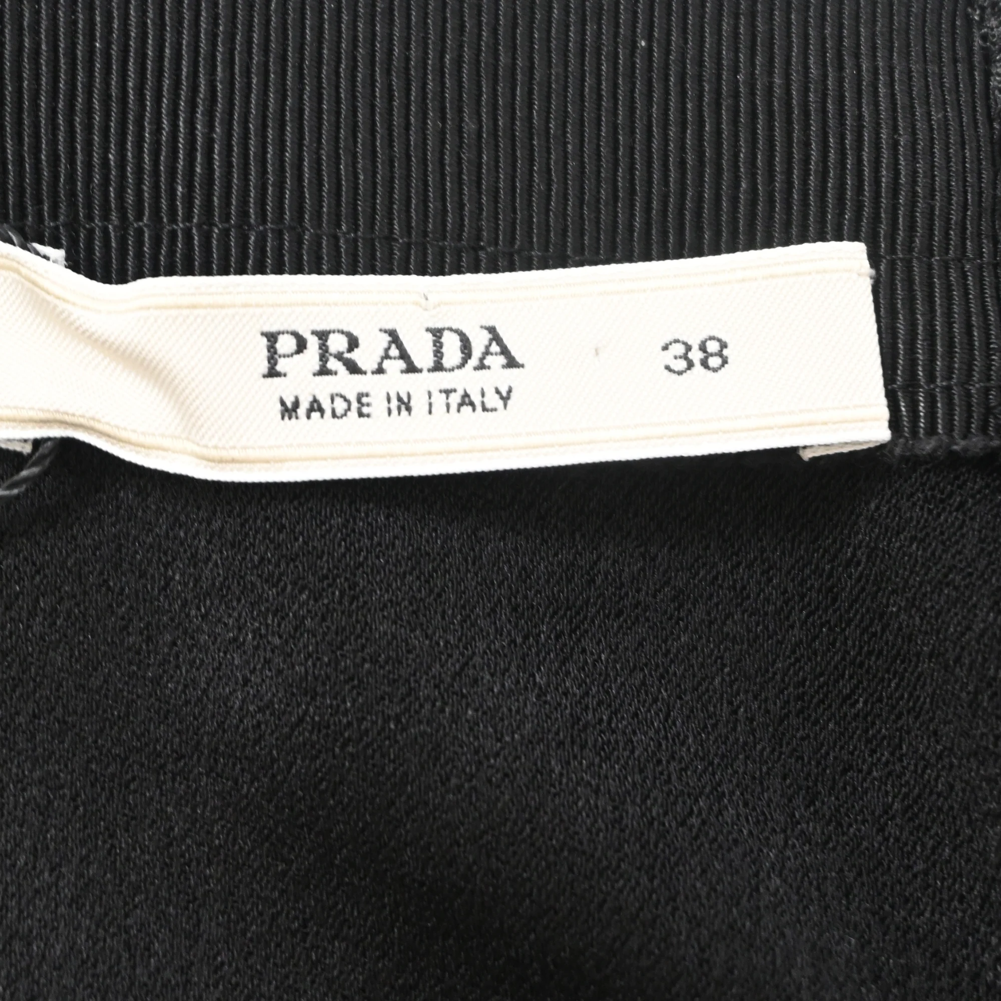 Women's Prada Scrunch-Detail Midi Skirt in Black Viscose - Image 4