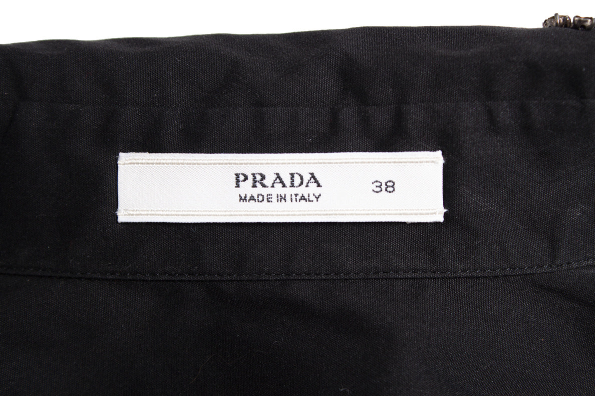 Women's Prada shirt with stones on the collar. - Image 6