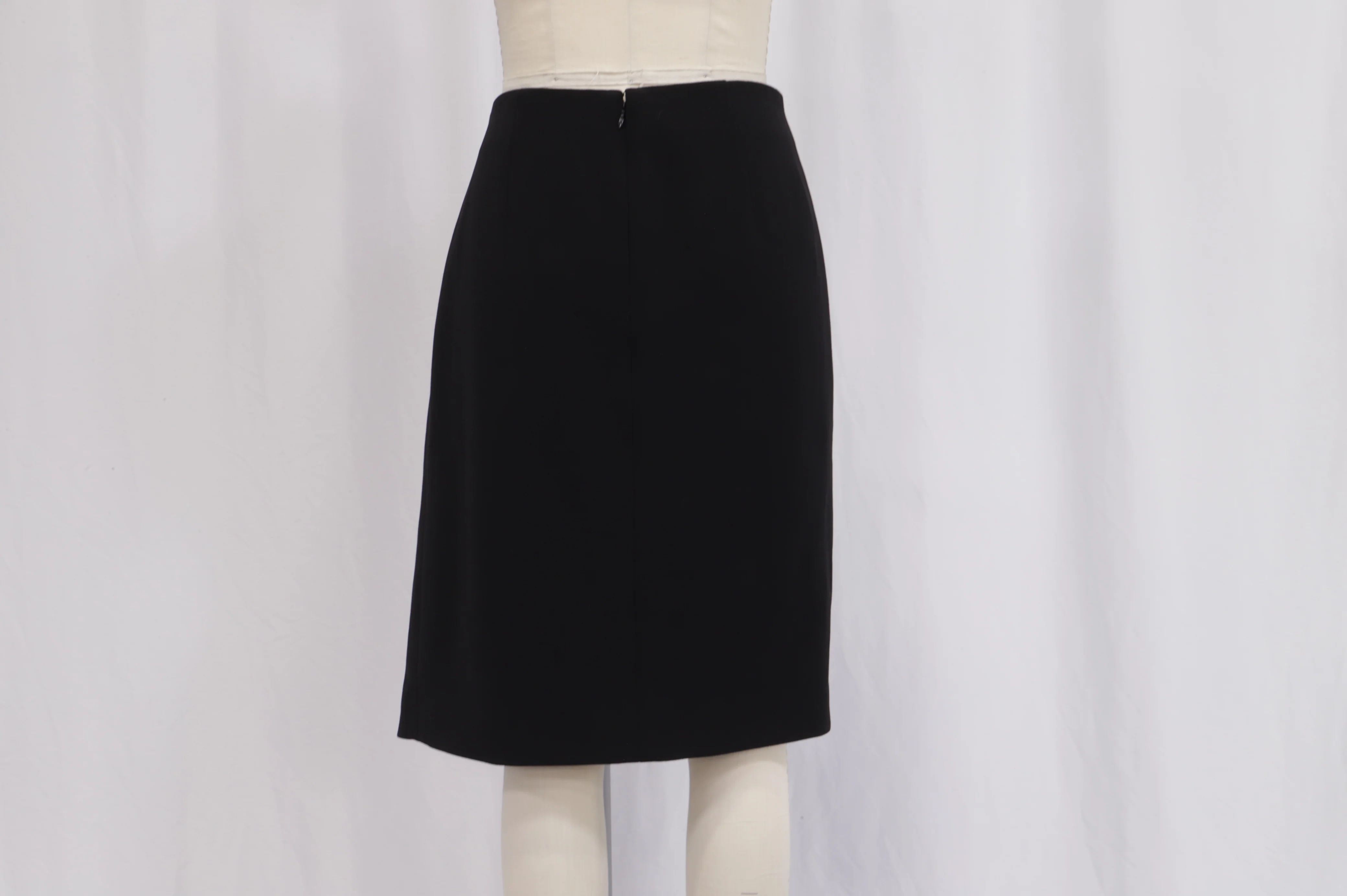 Women's Proenza Schouler Knee Length Skirt in Black Wool - Image 8