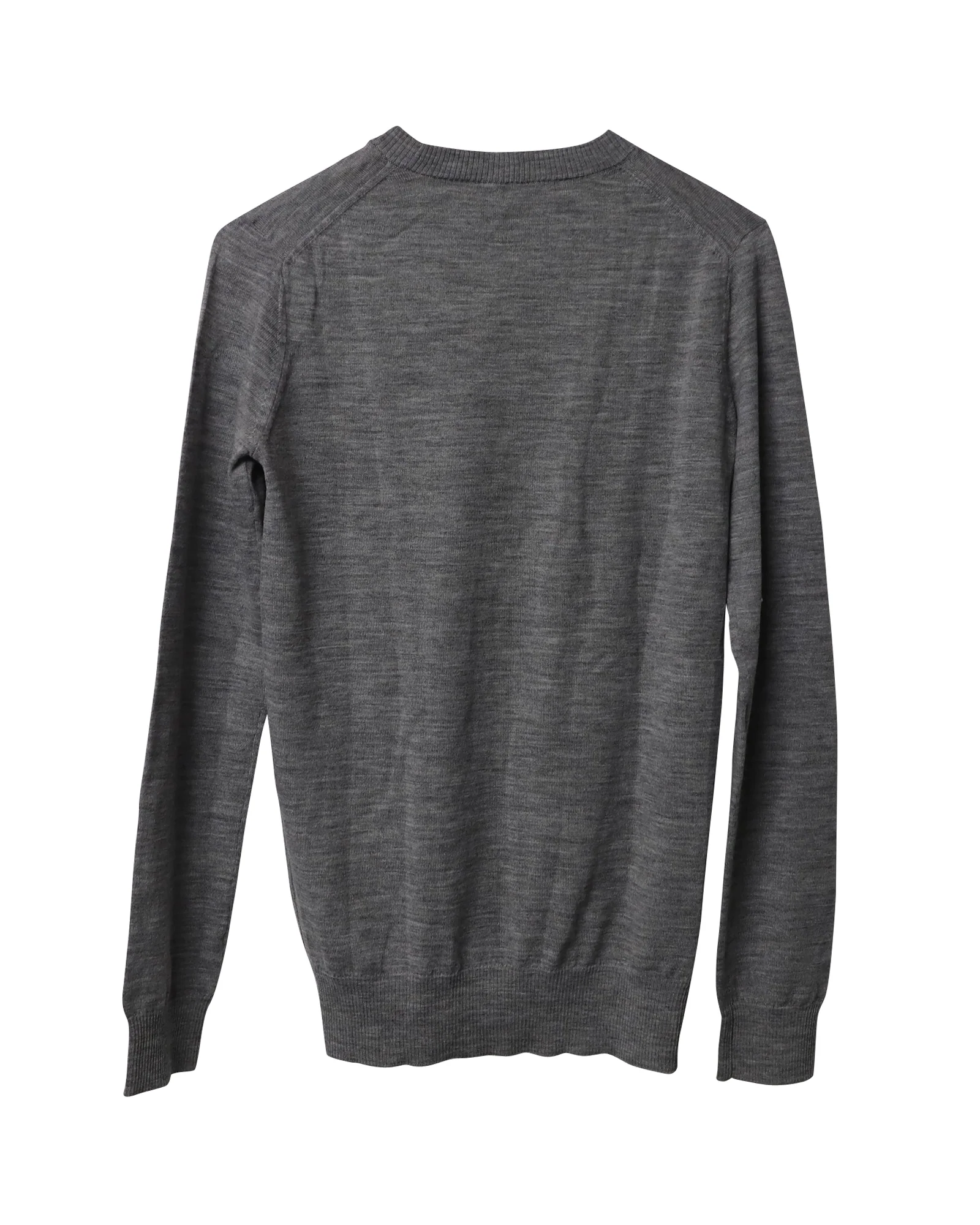 Women's Proenza Schouler Patch Sweater in Grey Wool - Image 5