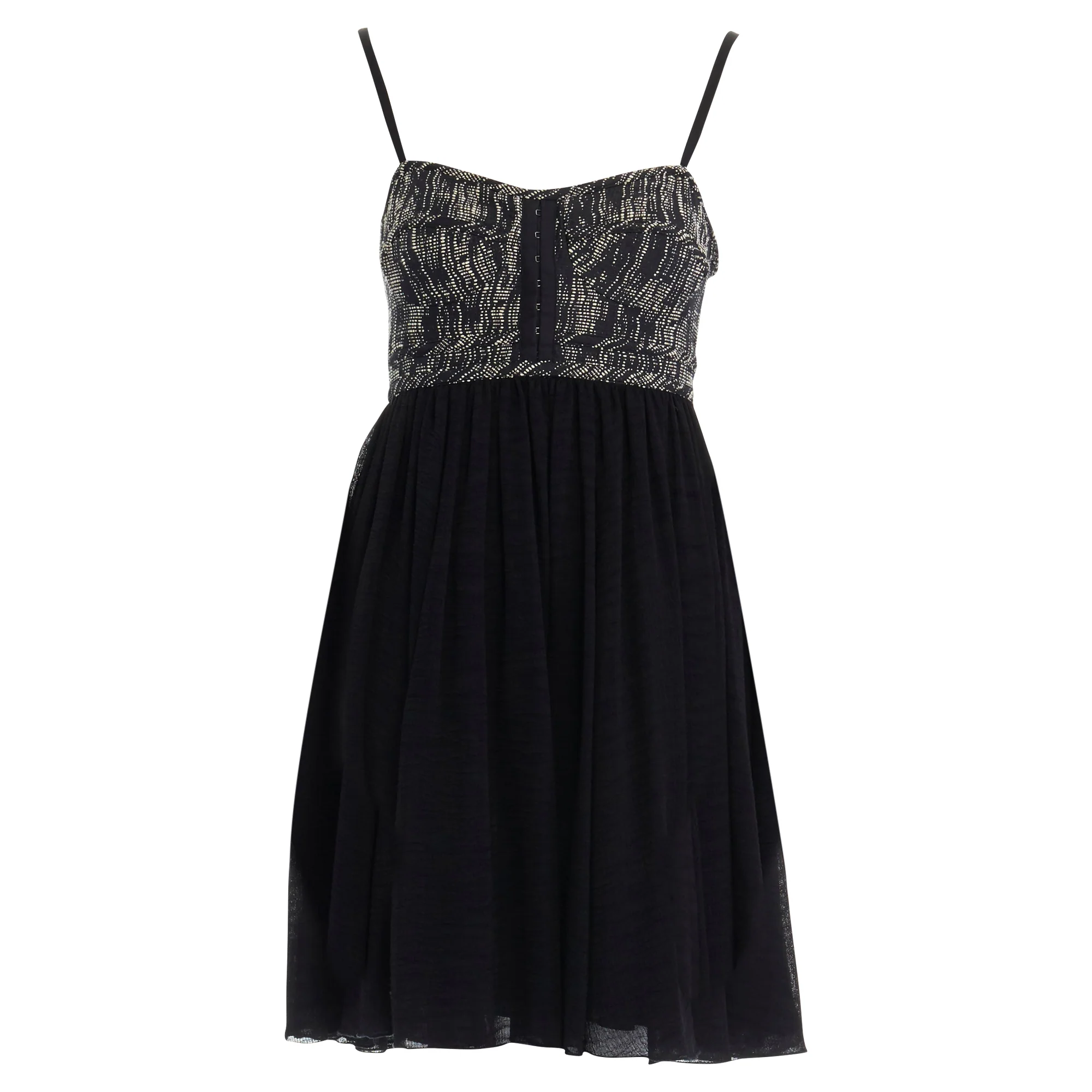 Women's Proenza Schouler tweed silk flounce skirt mini dress