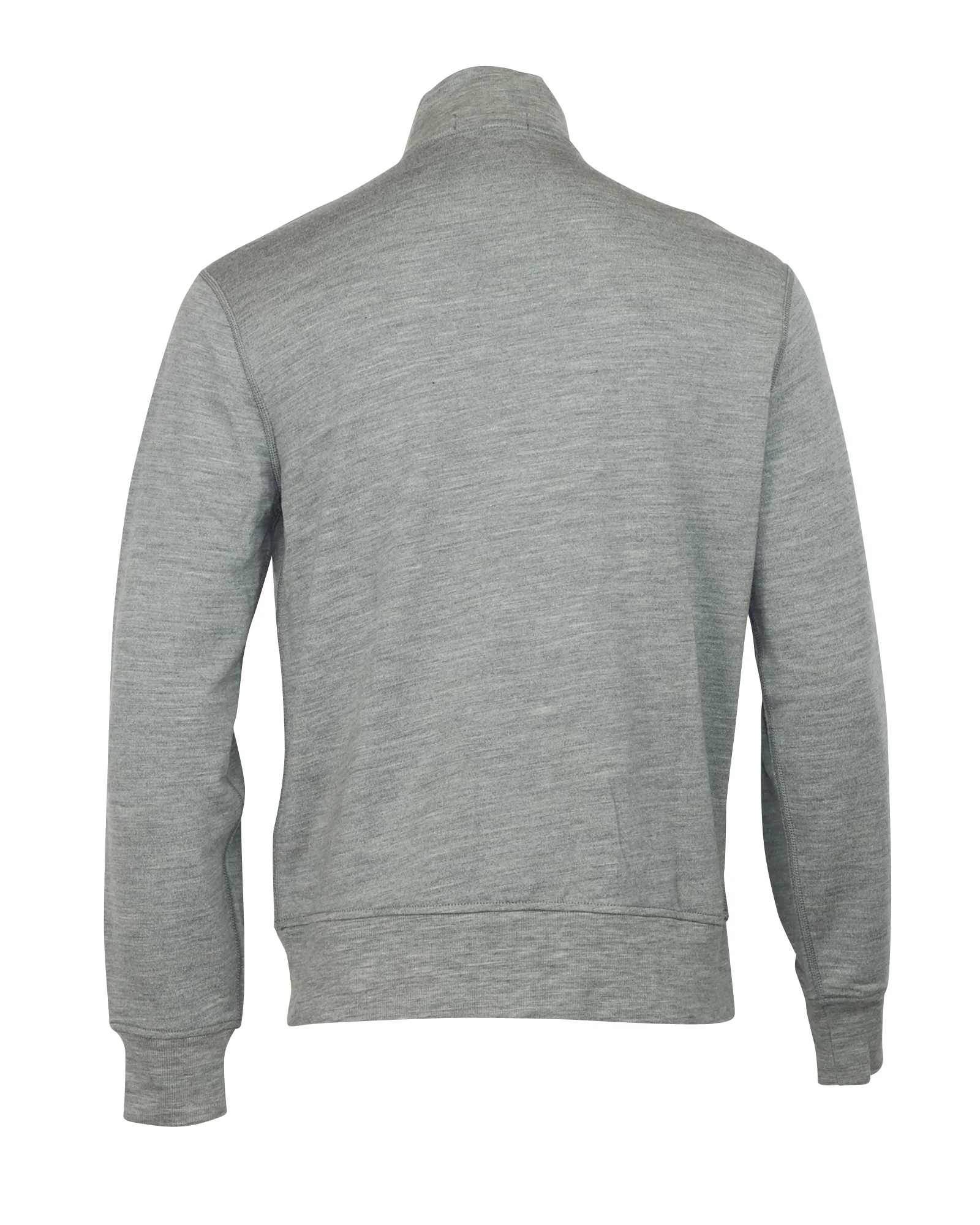Men's Polo Ralph Lauren Half-Zip Pullover in Grey Wool - Image 4