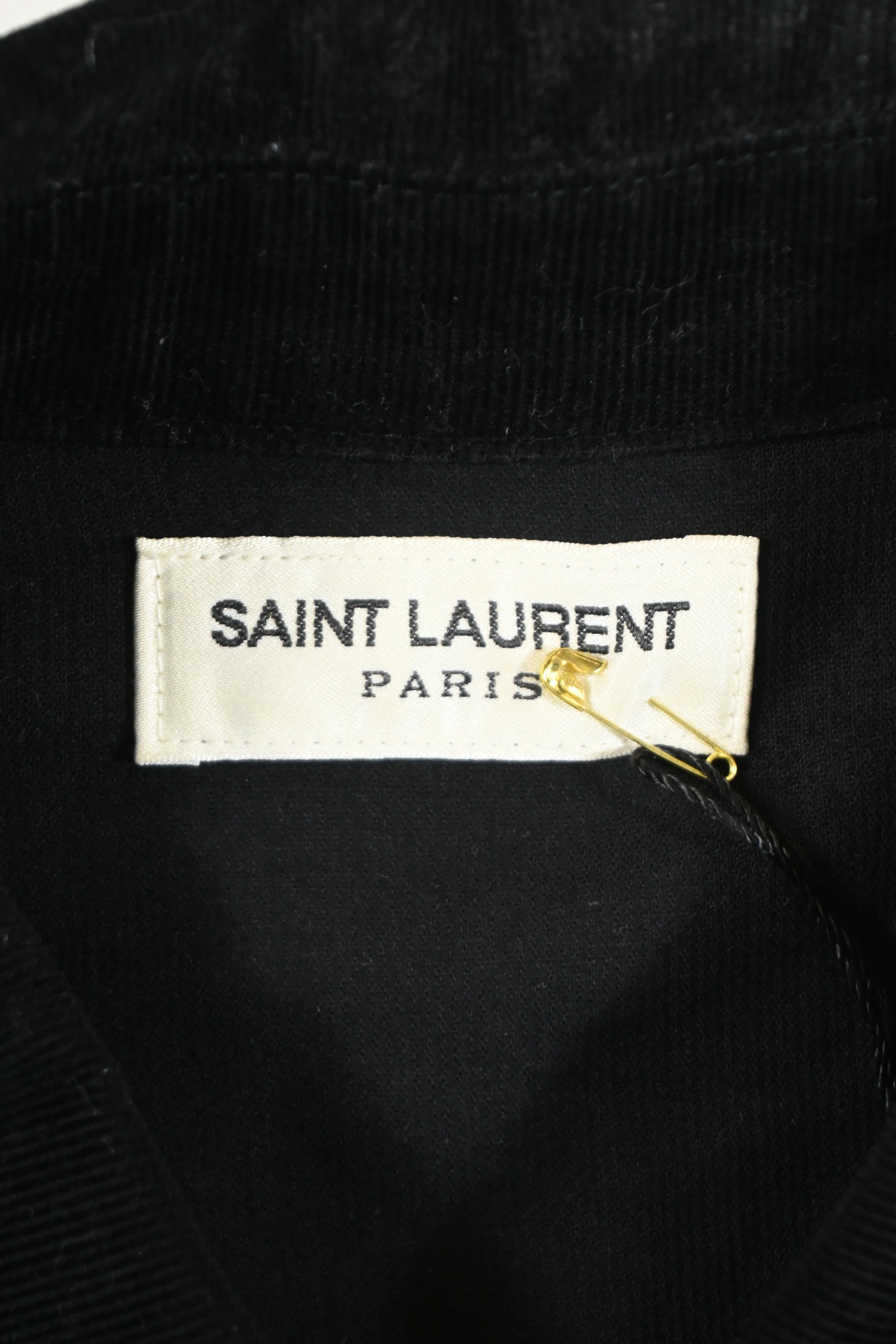 Men's Saint Laurent Overshirt in Black Corduroy - Image 9