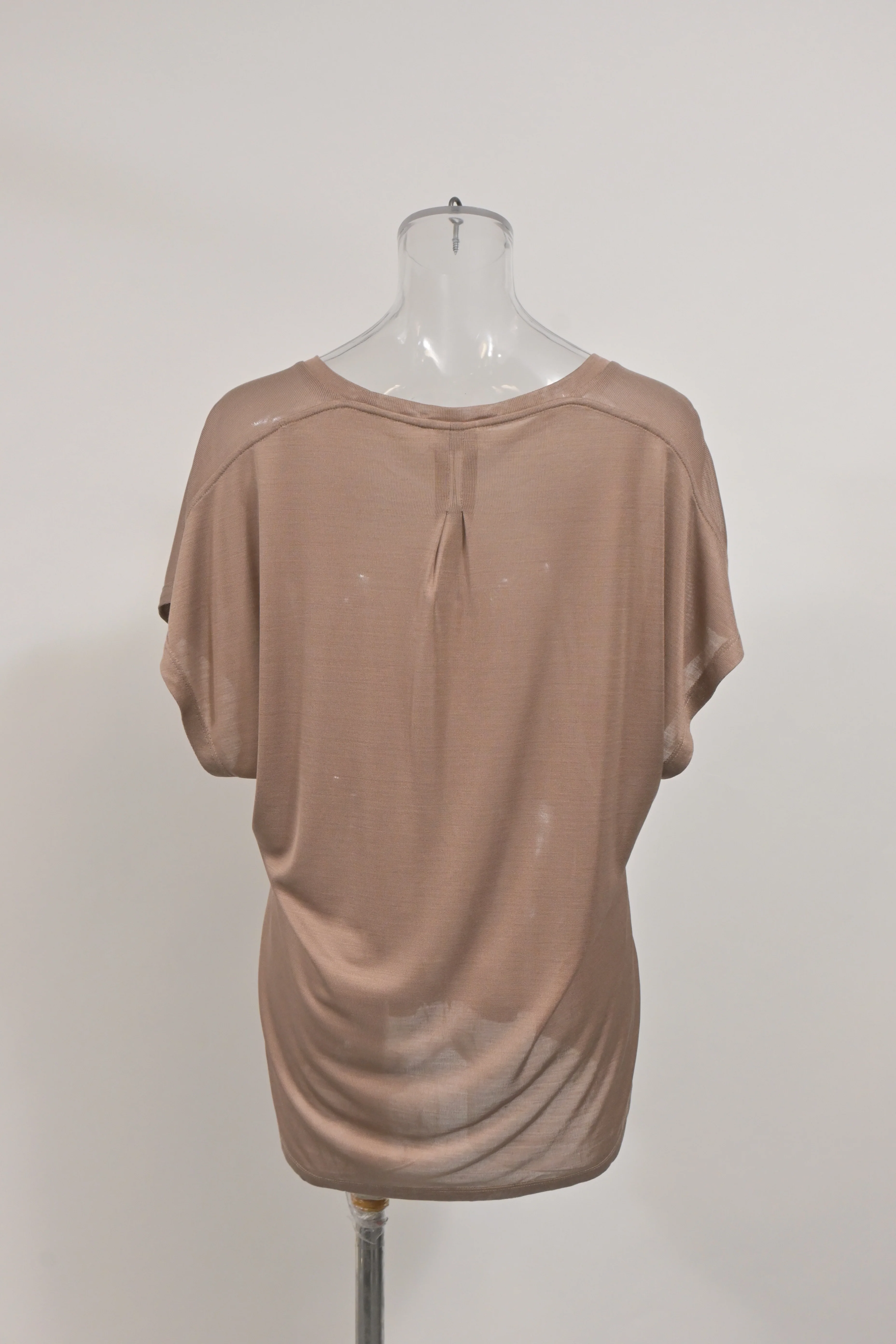 Women's Saint Laurent Dolman Sleeve Top In Beige Polyester - Image 8