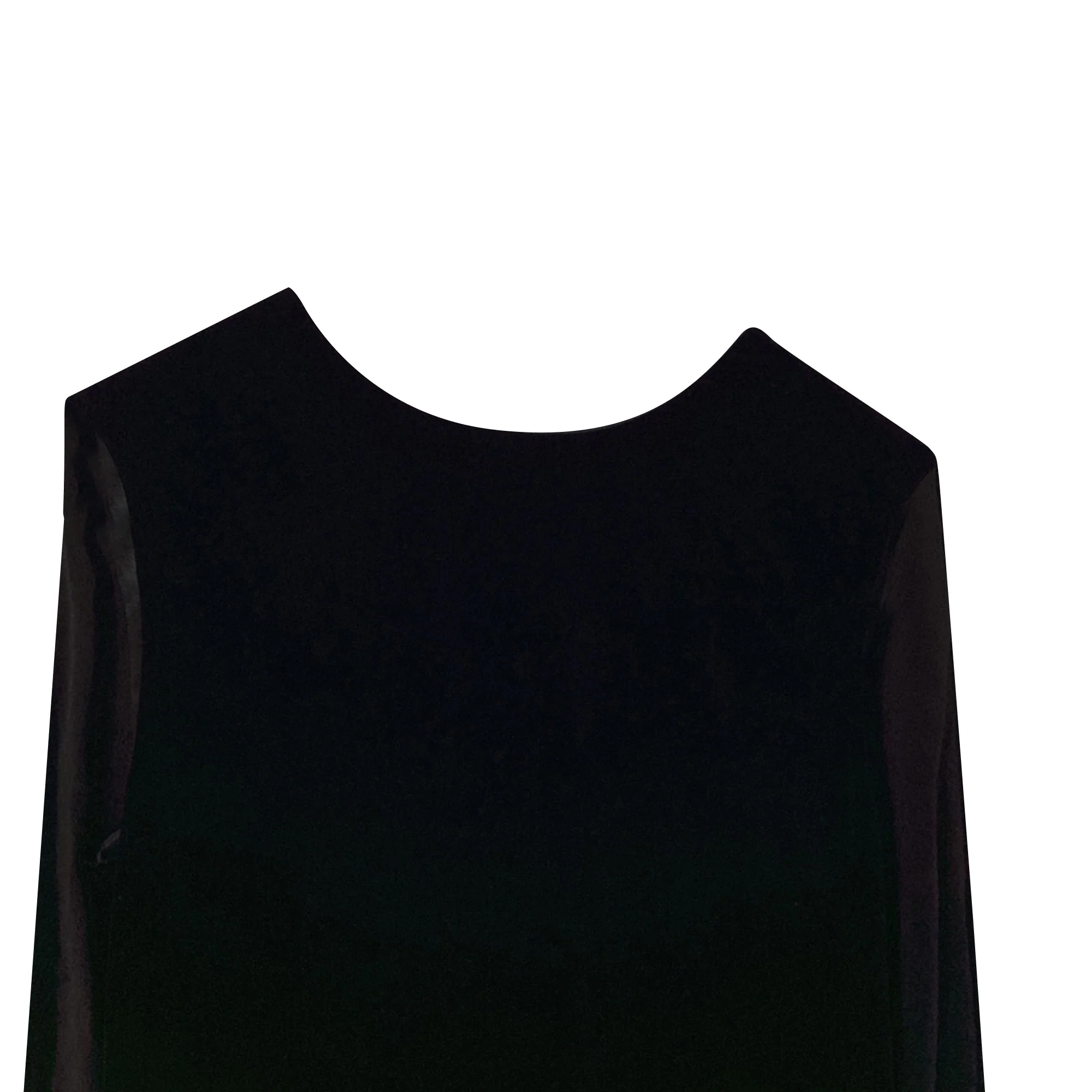 Women's Saint Laurent Velvet Mini Dress in Black Viscose - Image 3