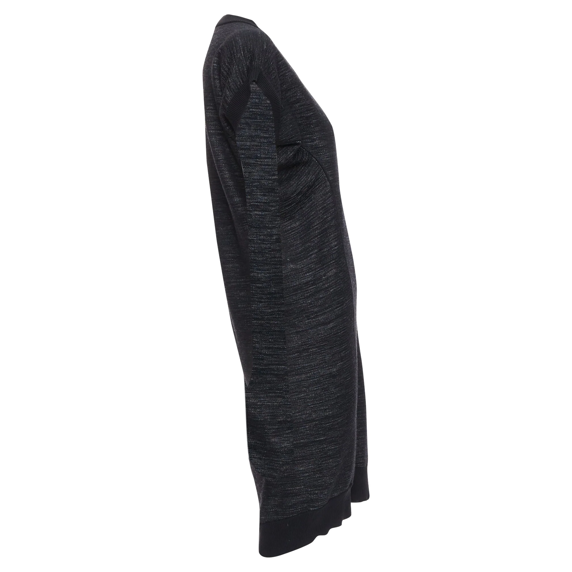 Women's Yves Saint Laurent superfine merino wool batwing dress - Image 4