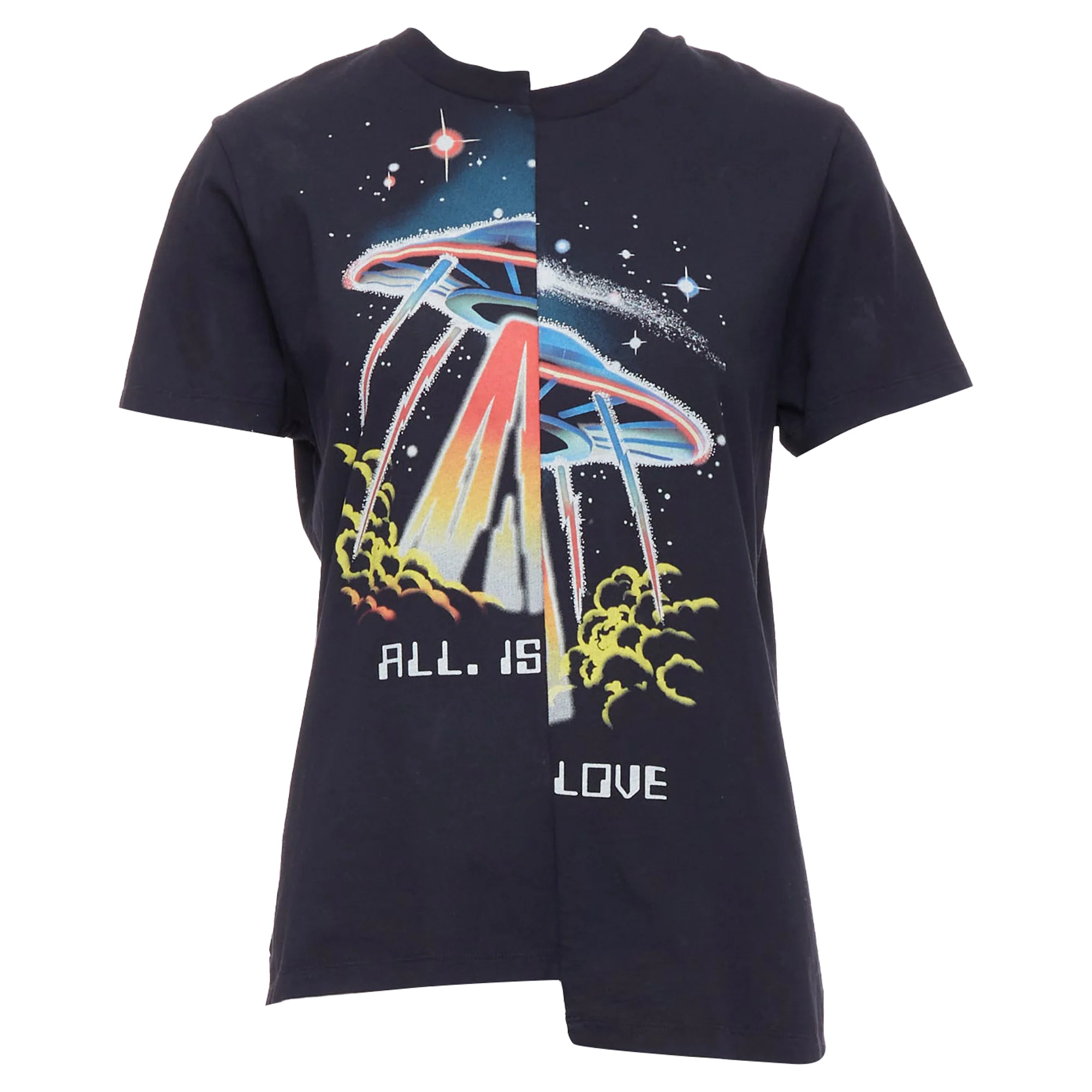 Women's Stella Mccartney All Is Love UFO Bias Cut Cotton T-Shirt