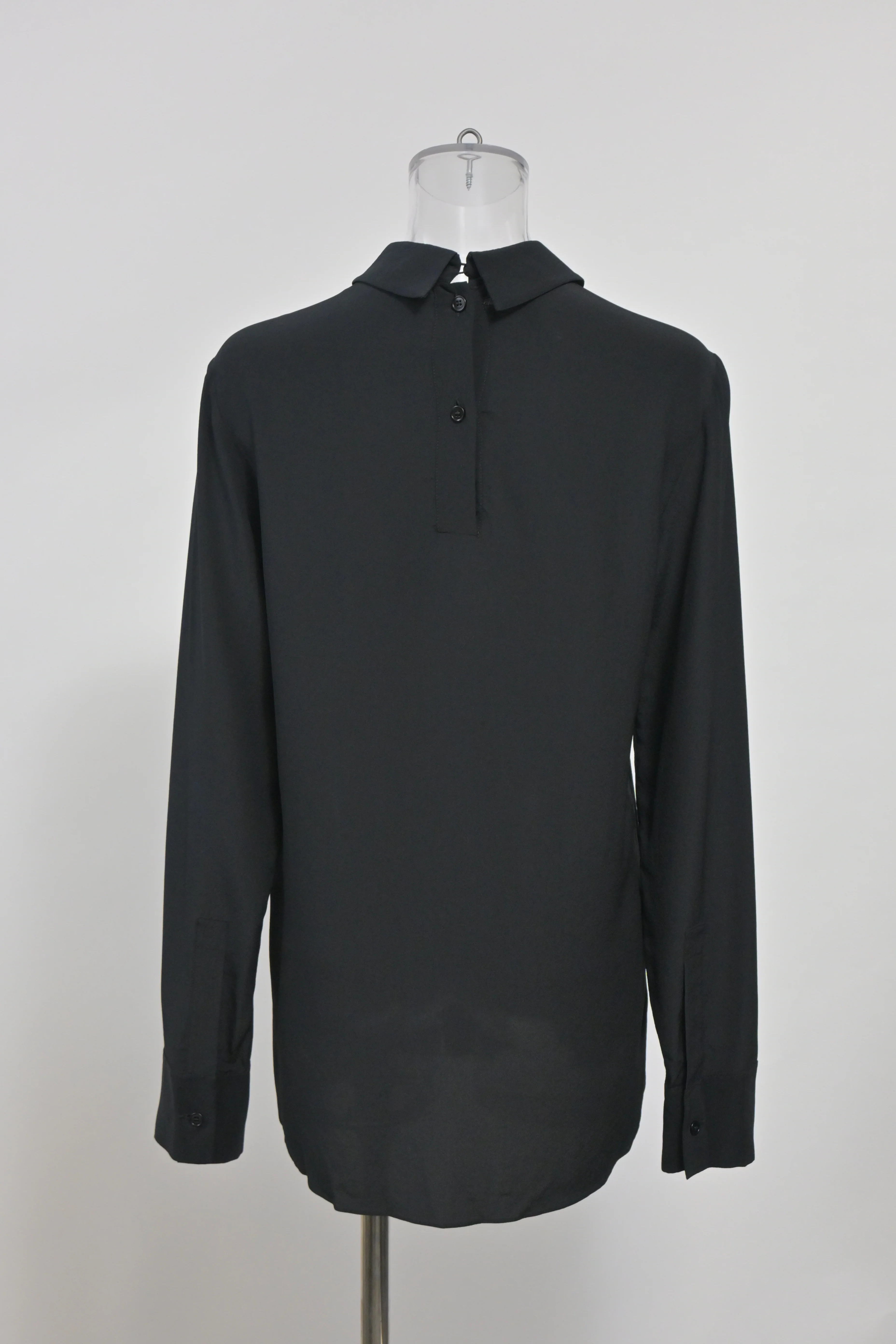 Women's Stella McCartney Bow Detail Blouse in Black Silk - Image 9