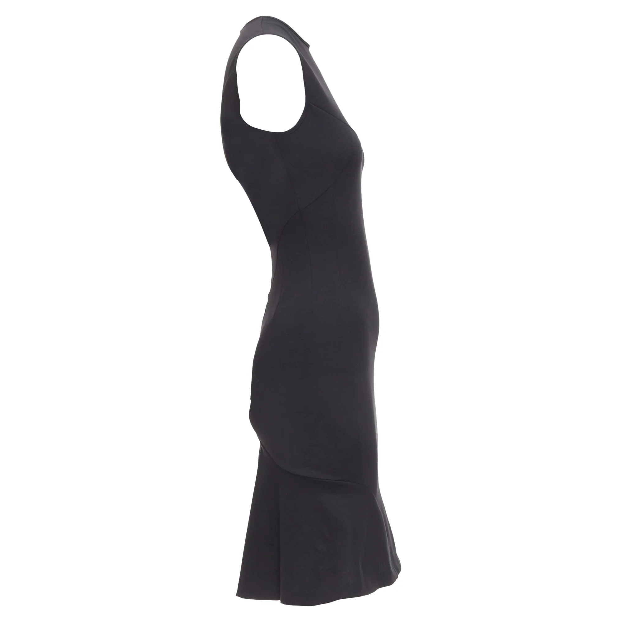 Women's Stella McCartney cotton blend kick flare hem fitted dress - Image 4