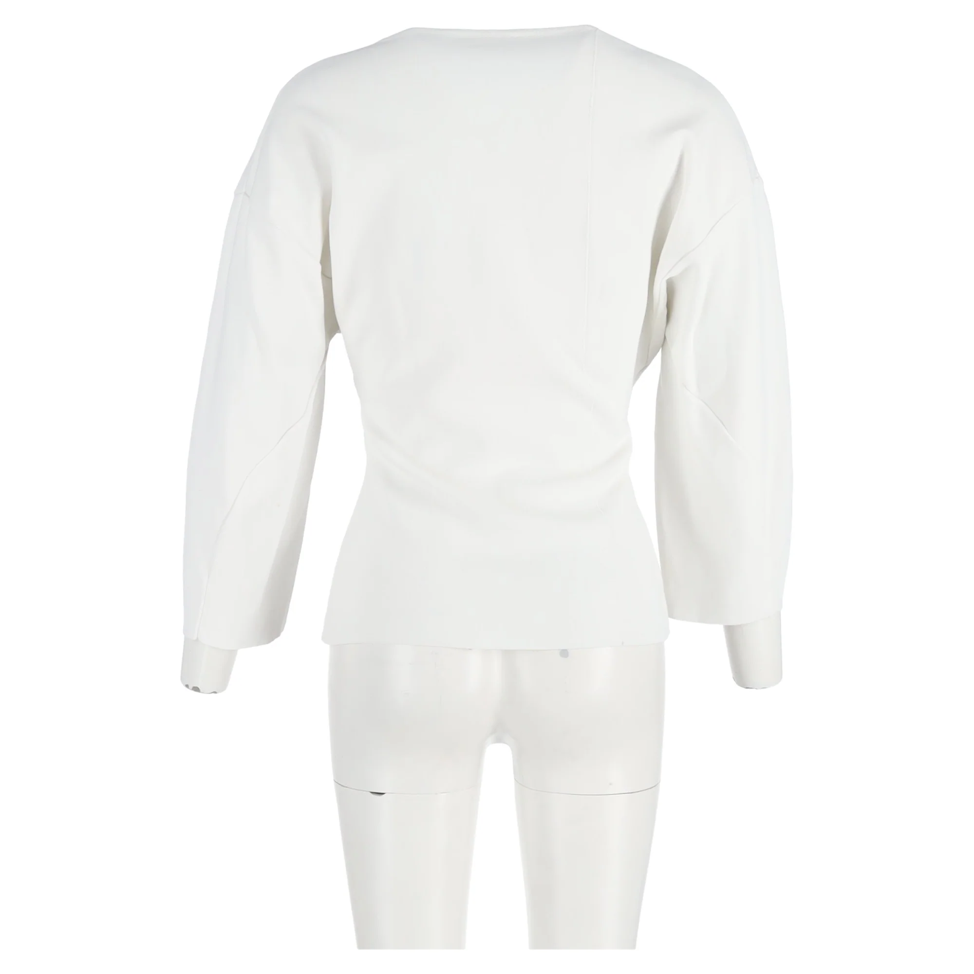 Women's Stella McCartney Crew Neck Top in White Cotton - Image 6