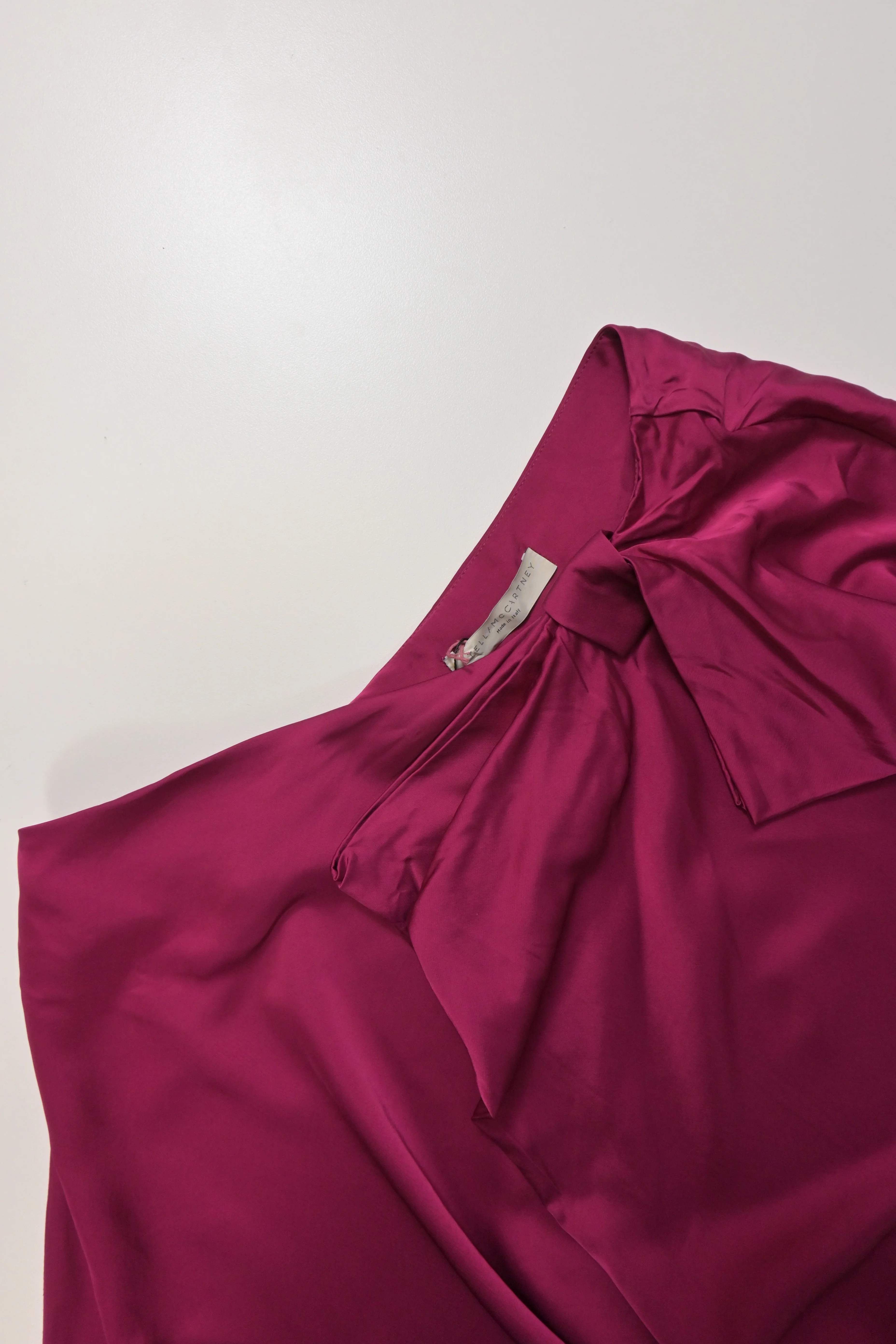 Women's Stella McCartney One Shoulder Dress in Pink Viscose - Image 9