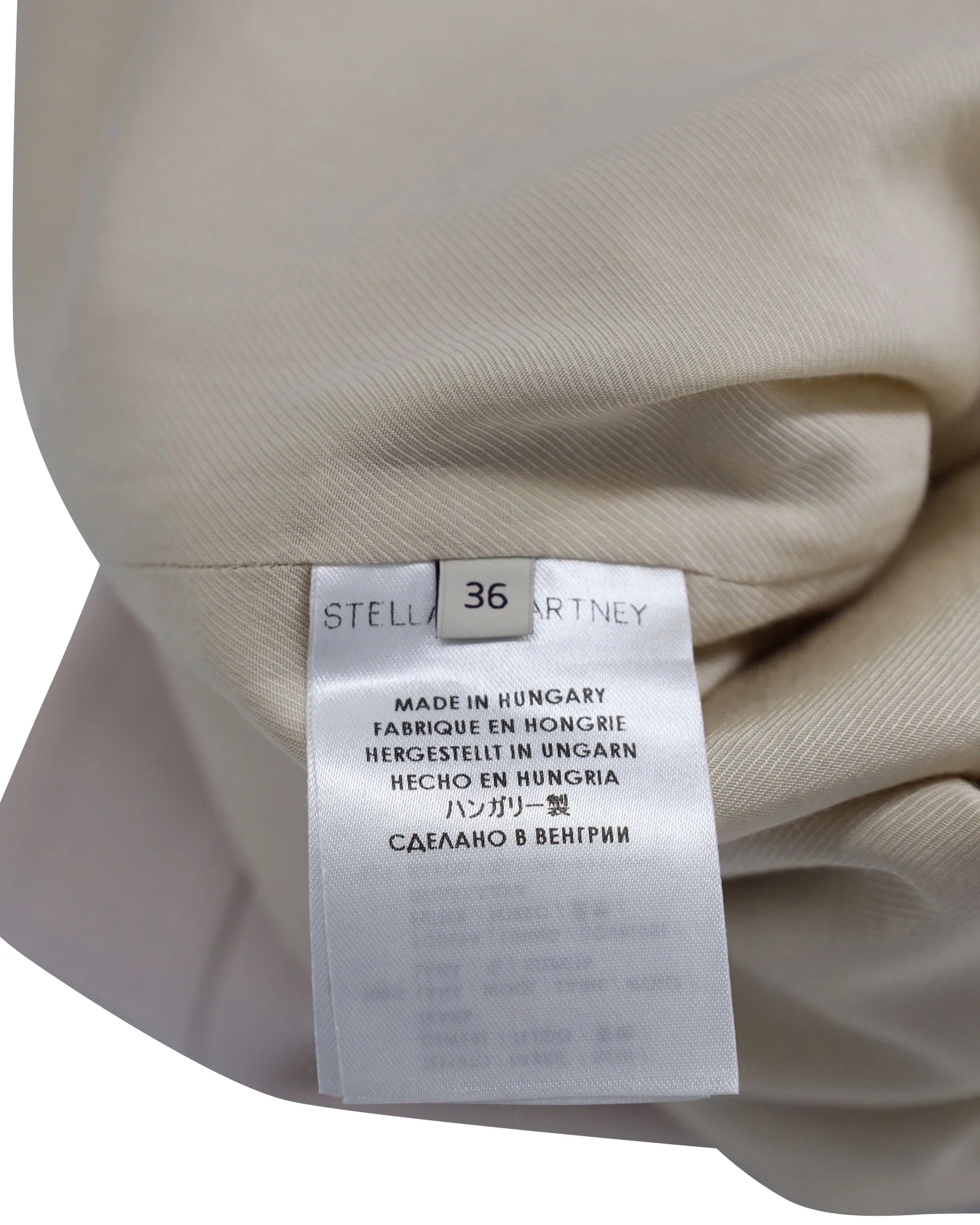 Women's Stella McCartney Pencil Skirt in Cream Wool - Image 4