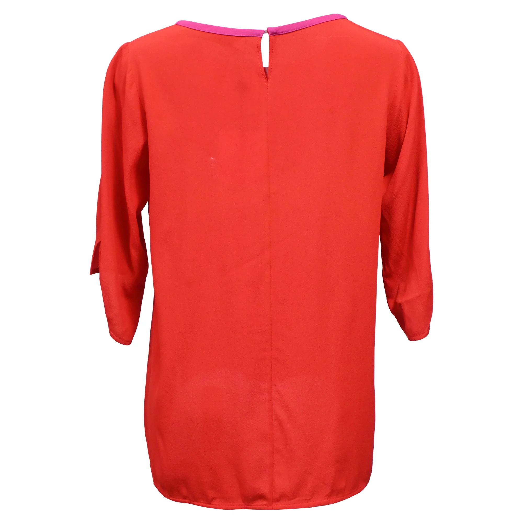 Women's Stella McCartney Side Slit Blouse in Red Acetate - Image 3