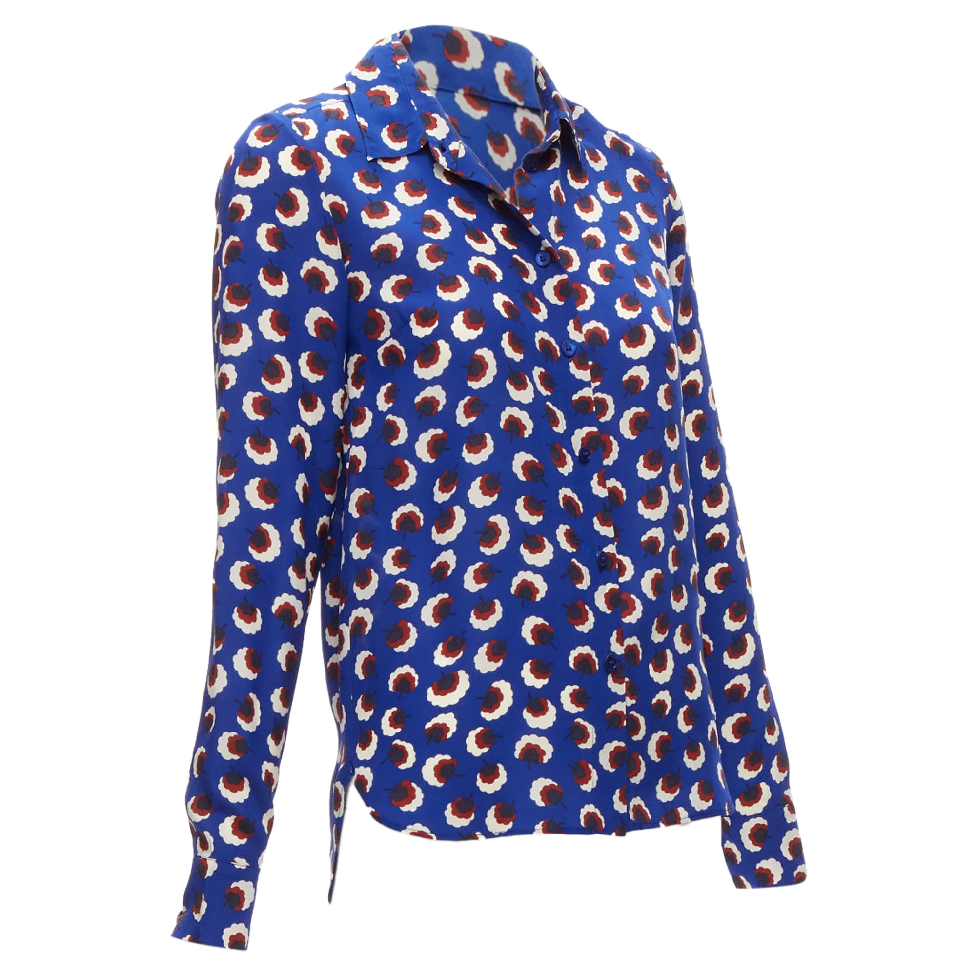 Women's Stella McCartney silk floral bishop sleeve shirt - Image 3