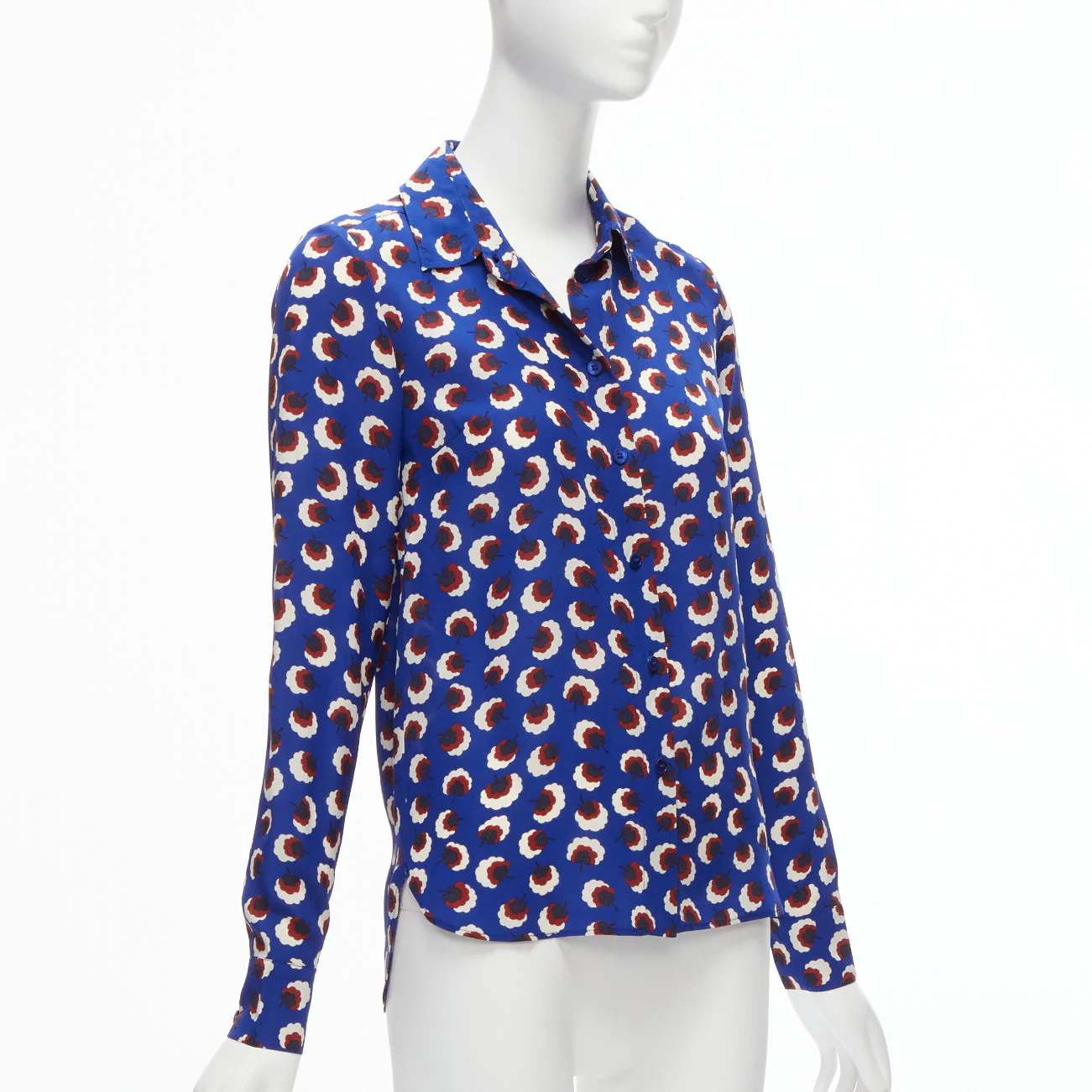 Women's Stella McCartney silk floral bishop sleeve shirt - Image 9