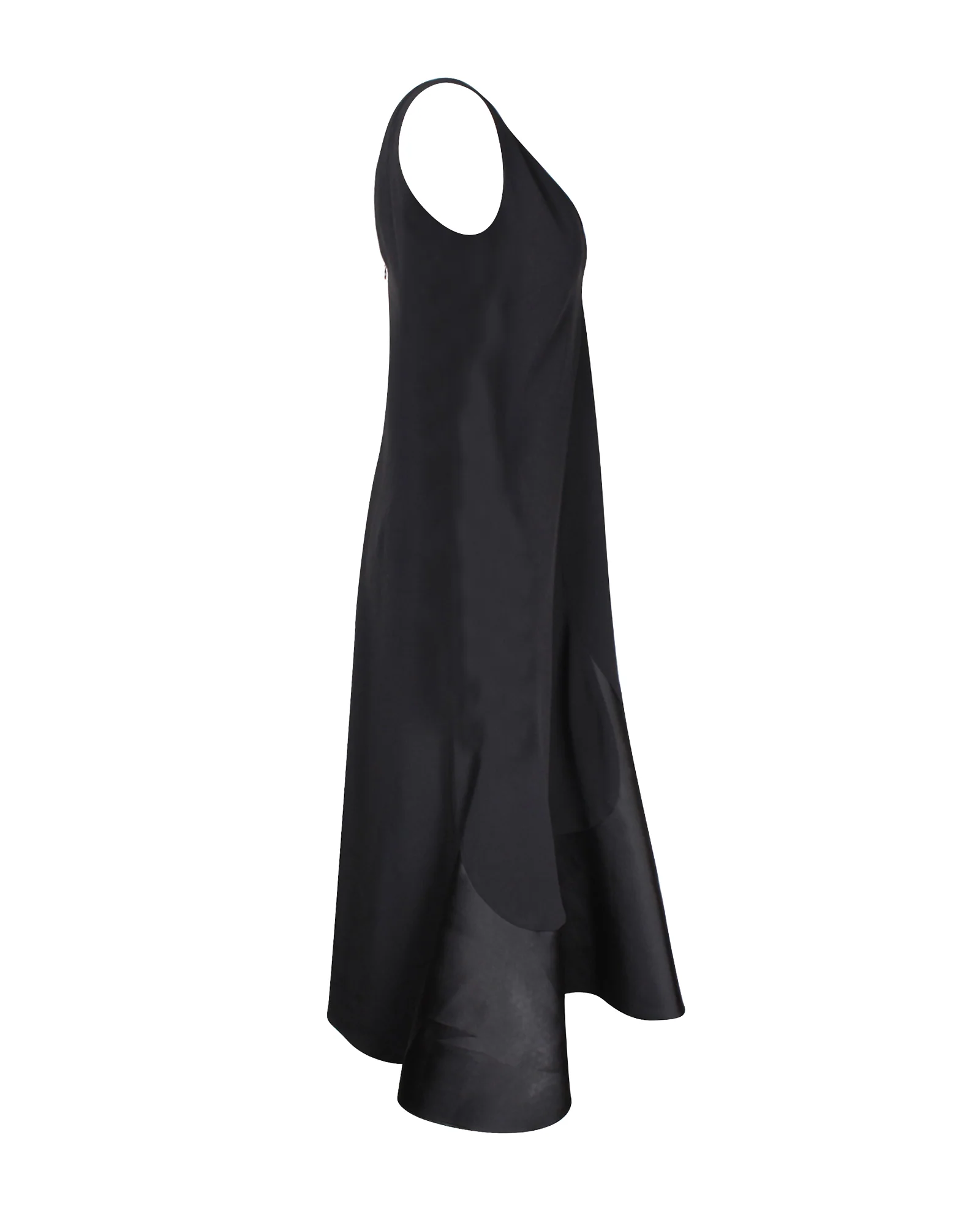 Women's Stella McCartney V-neck Midi Dress in Black Viscose - Image 2