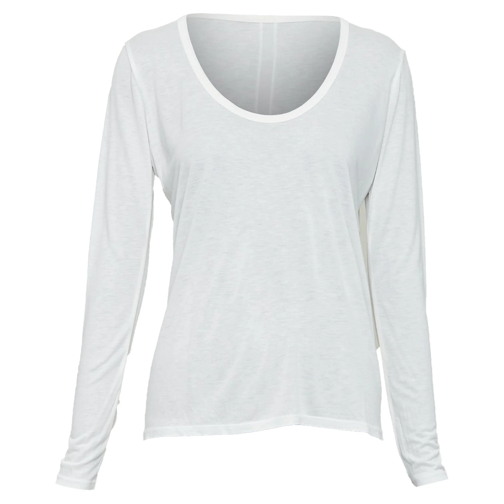 Women's THE ROW cream viscose silk trim scoop neck soft relaxed tshirt XS - Image 8