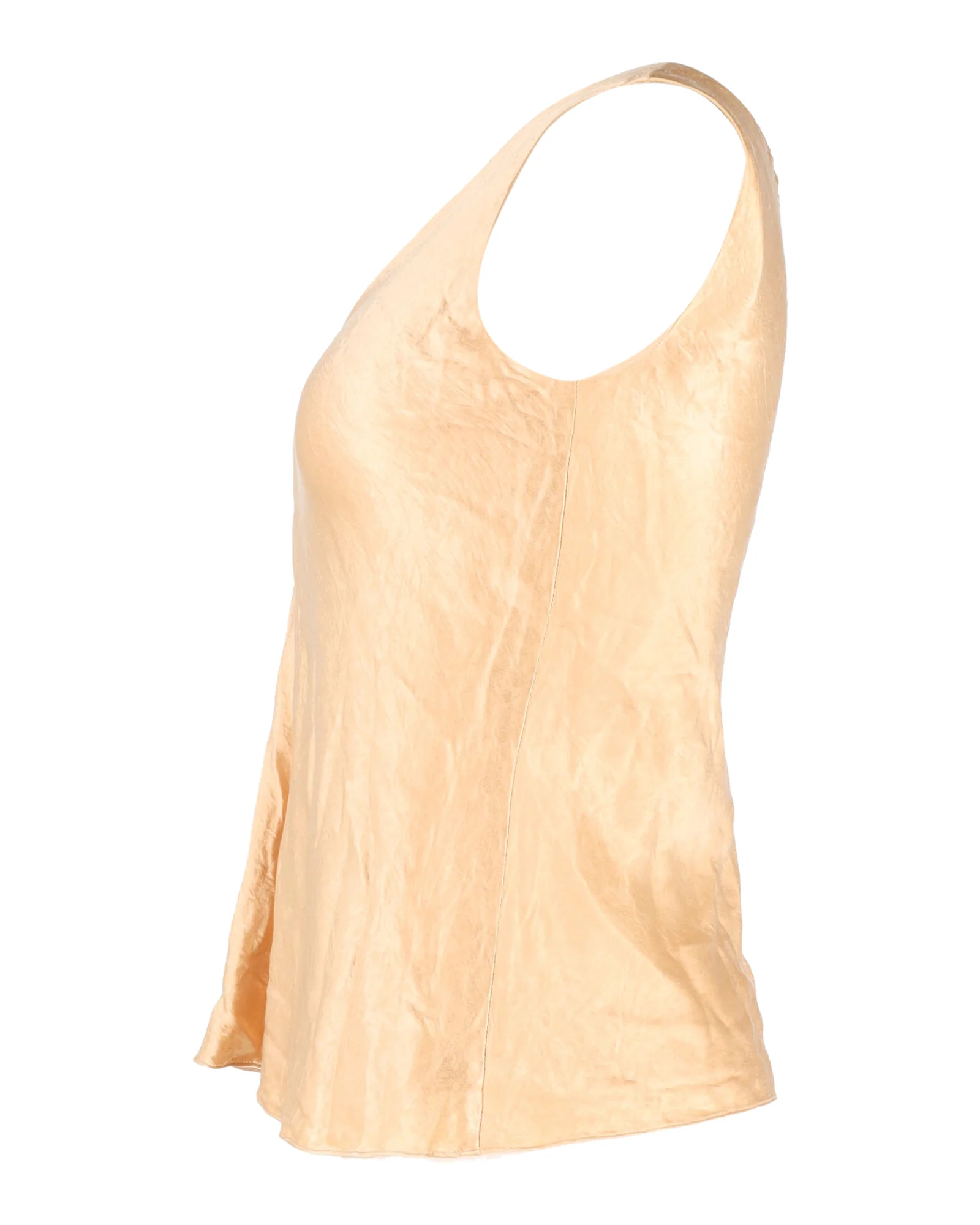 Women's The Row Sleeveless Top in Gold Viscose - Image 2